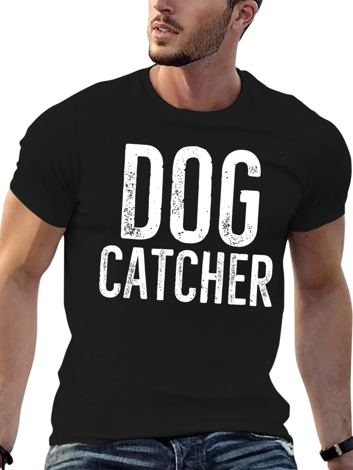 Dog Catcher Graphic Tee - Classic Black T-Shirt