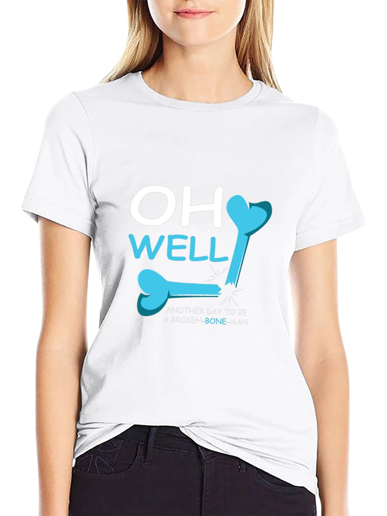 Broken Bone Man T-Shirt: Funny Injury Tee