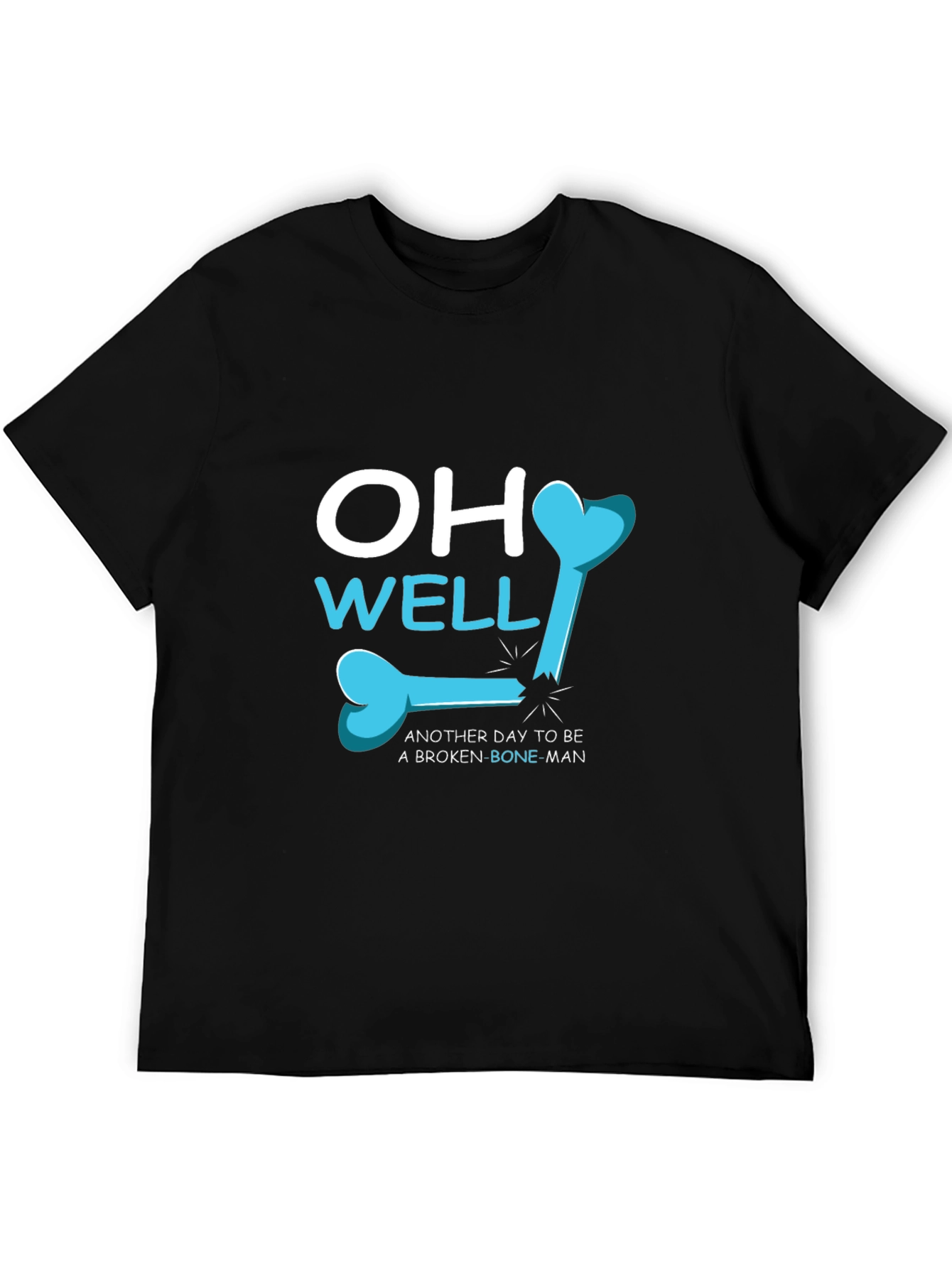 Broken Bone Man T-Shirt: Funny Injury Tee