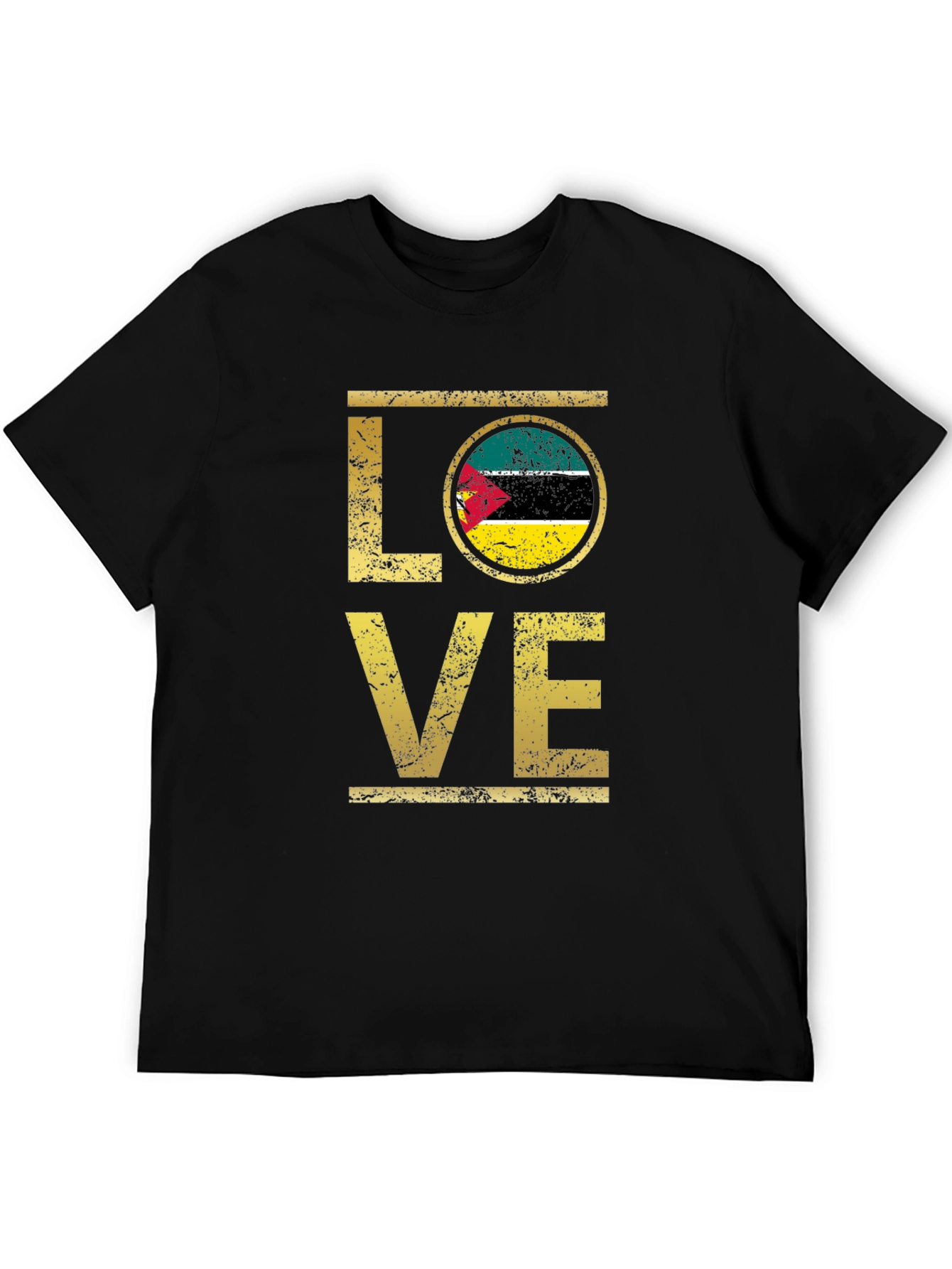 Mozambique Flag Love T-Shirt