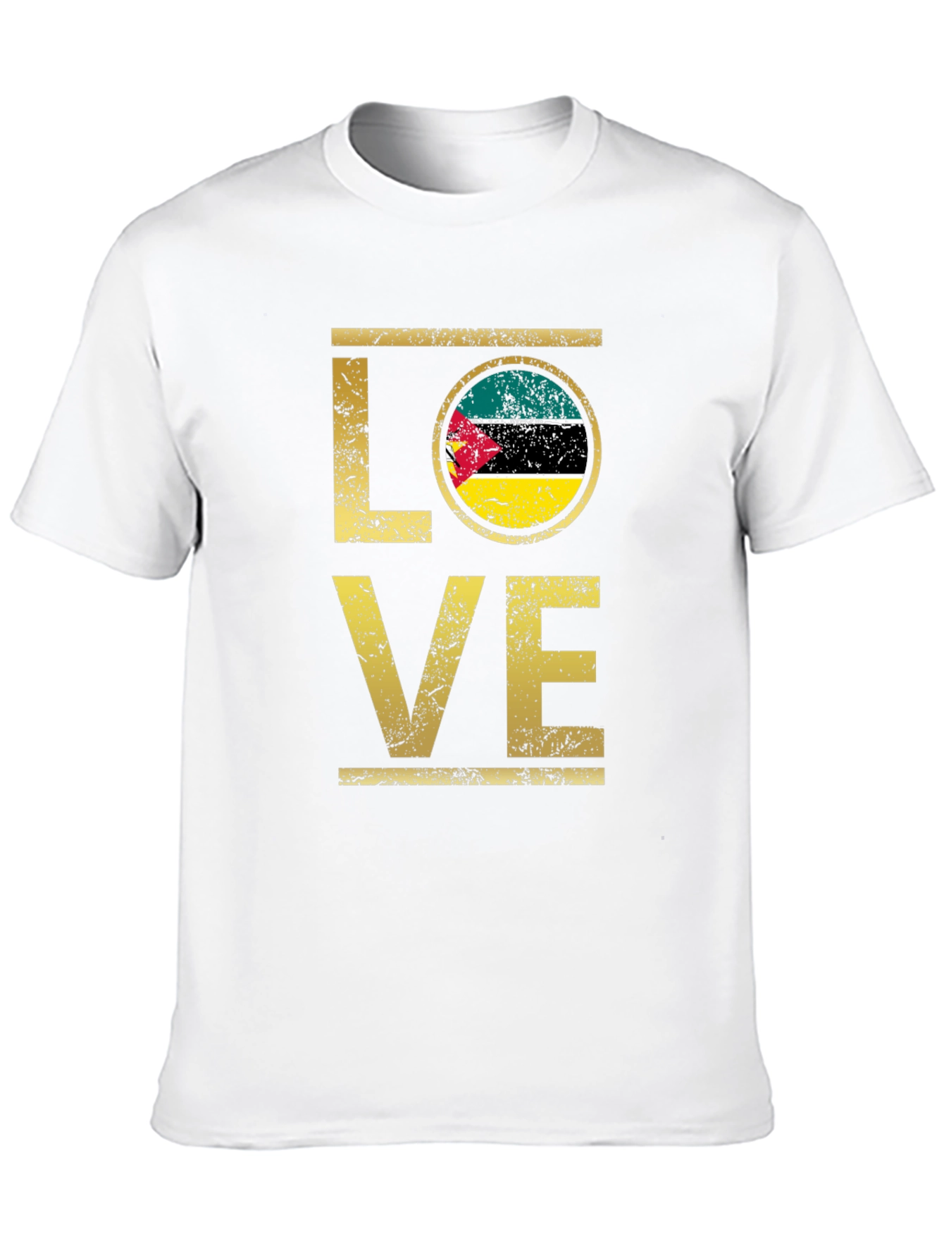 Mozambique Flag Love T-Shirt
