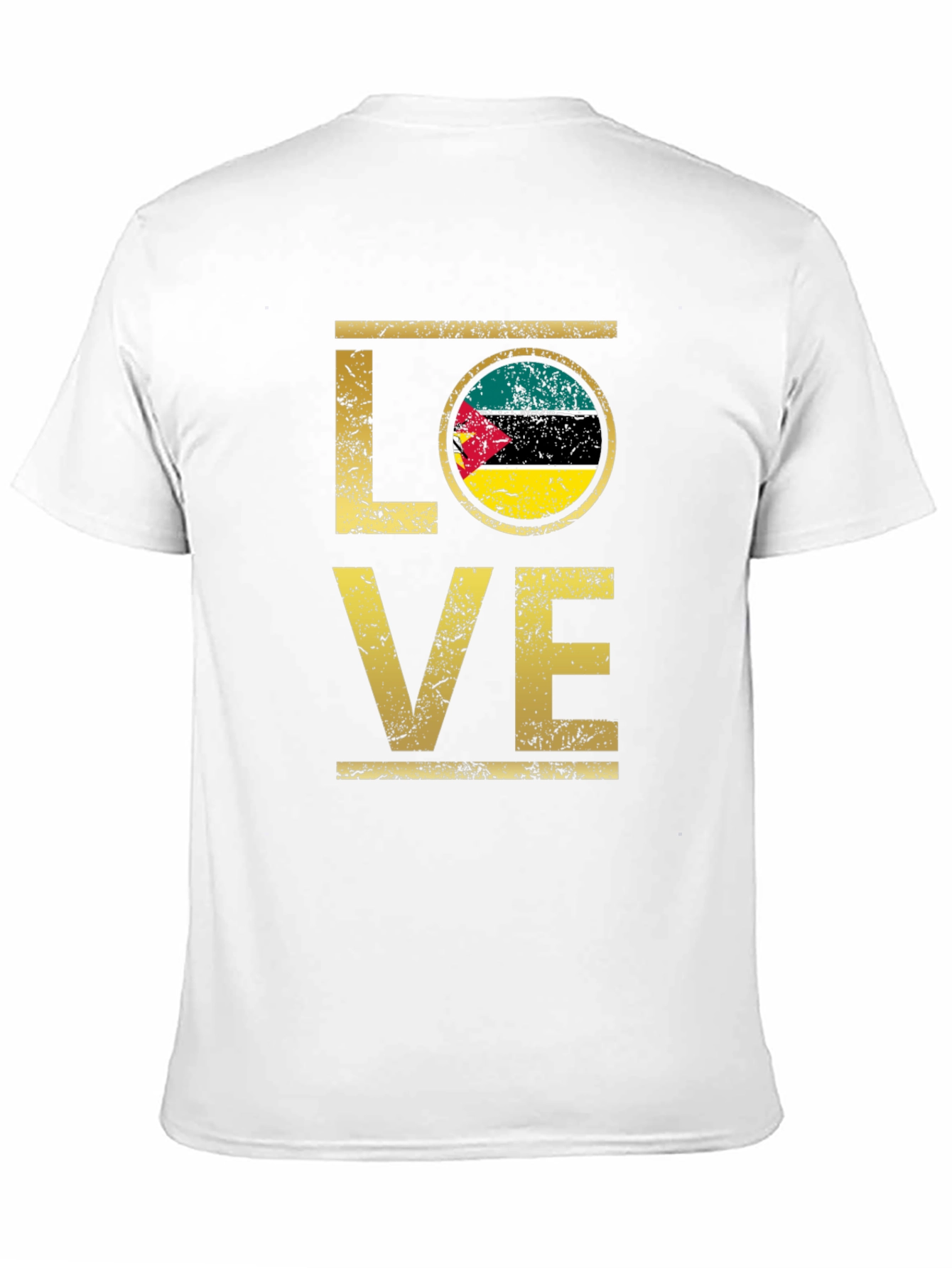 Mozambique Flag Love T-Shirt