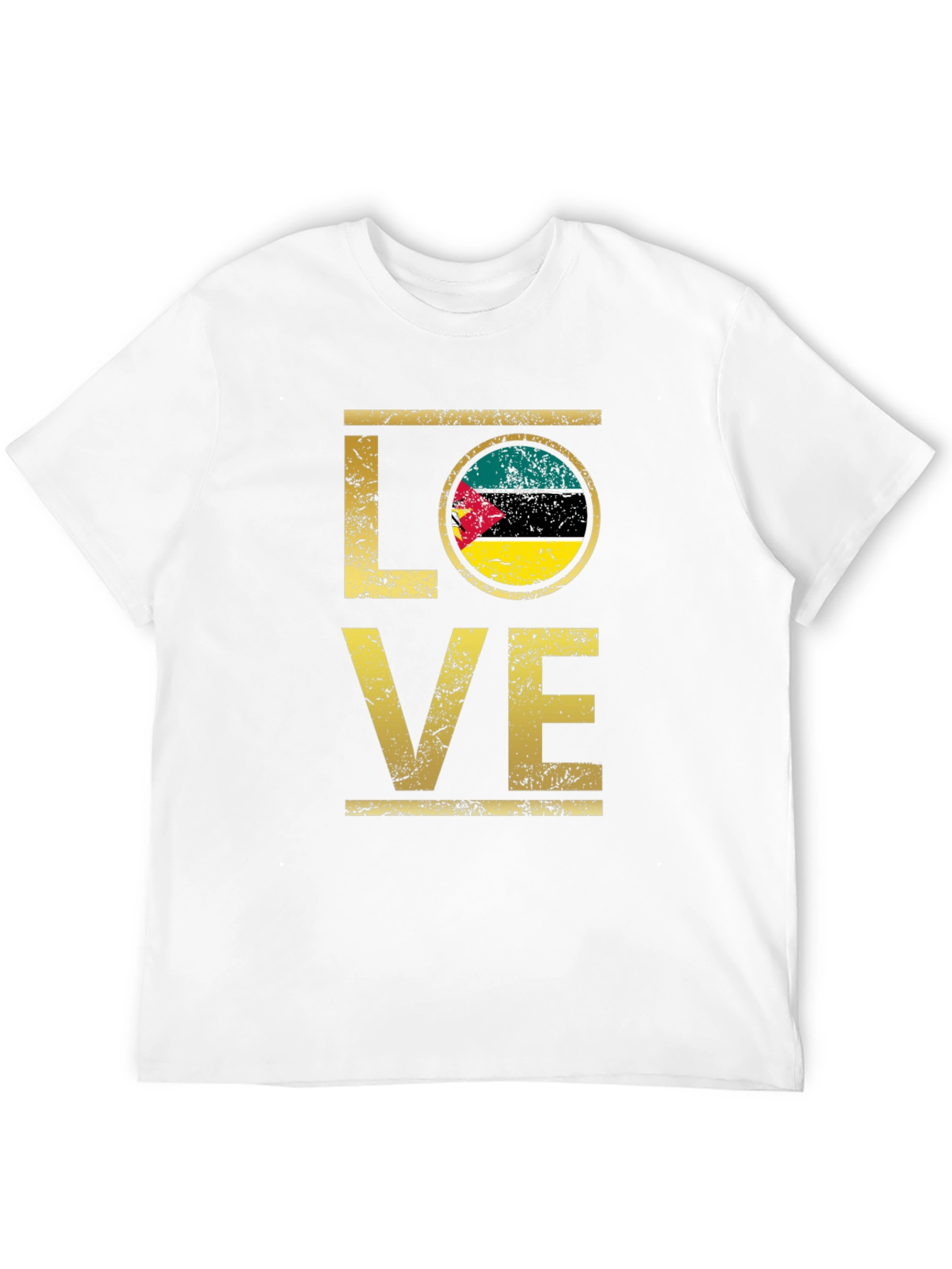 Mozambique Flag Love T-Shirt