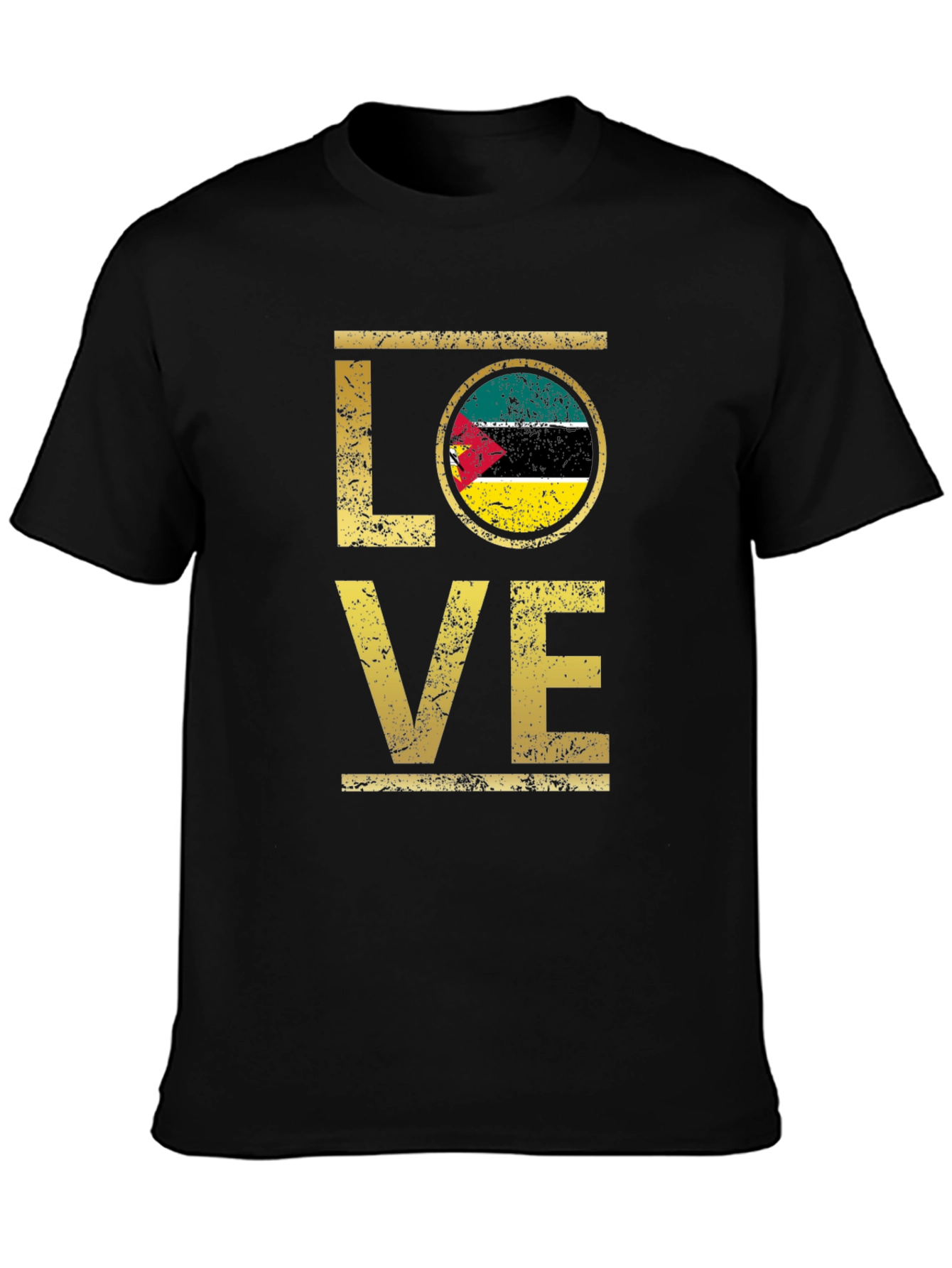 Mozambique Flag Love T-Shirt