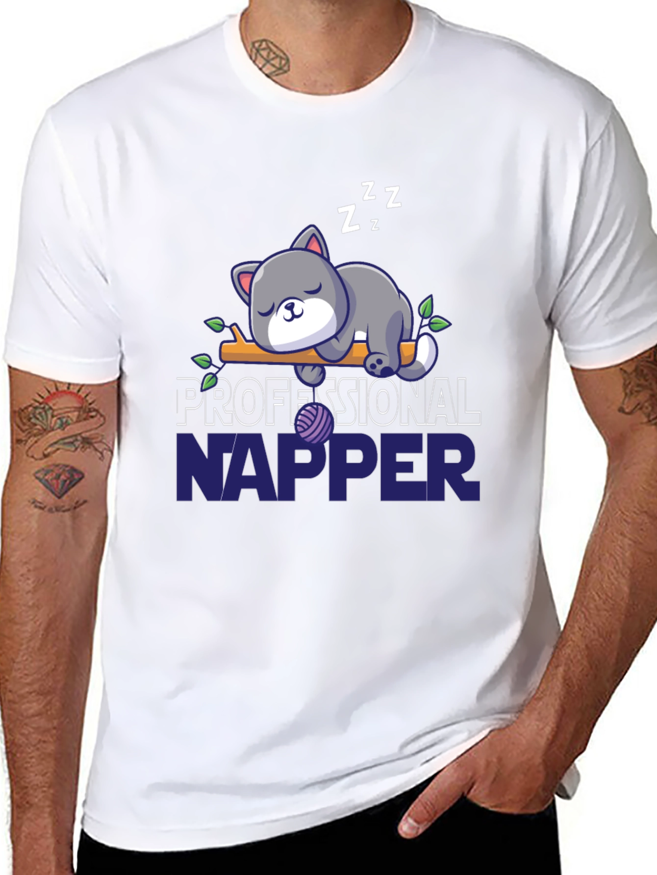 Professional Napper Cat T-Shirt