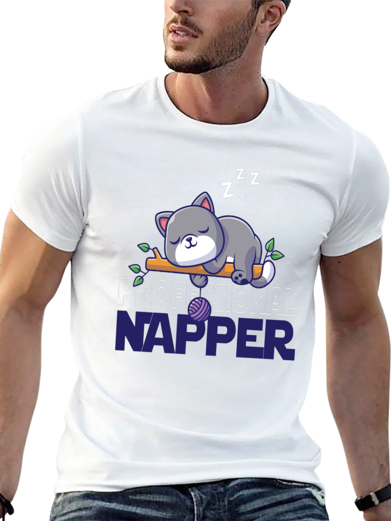 Professional Napper Cat T-Shirt
