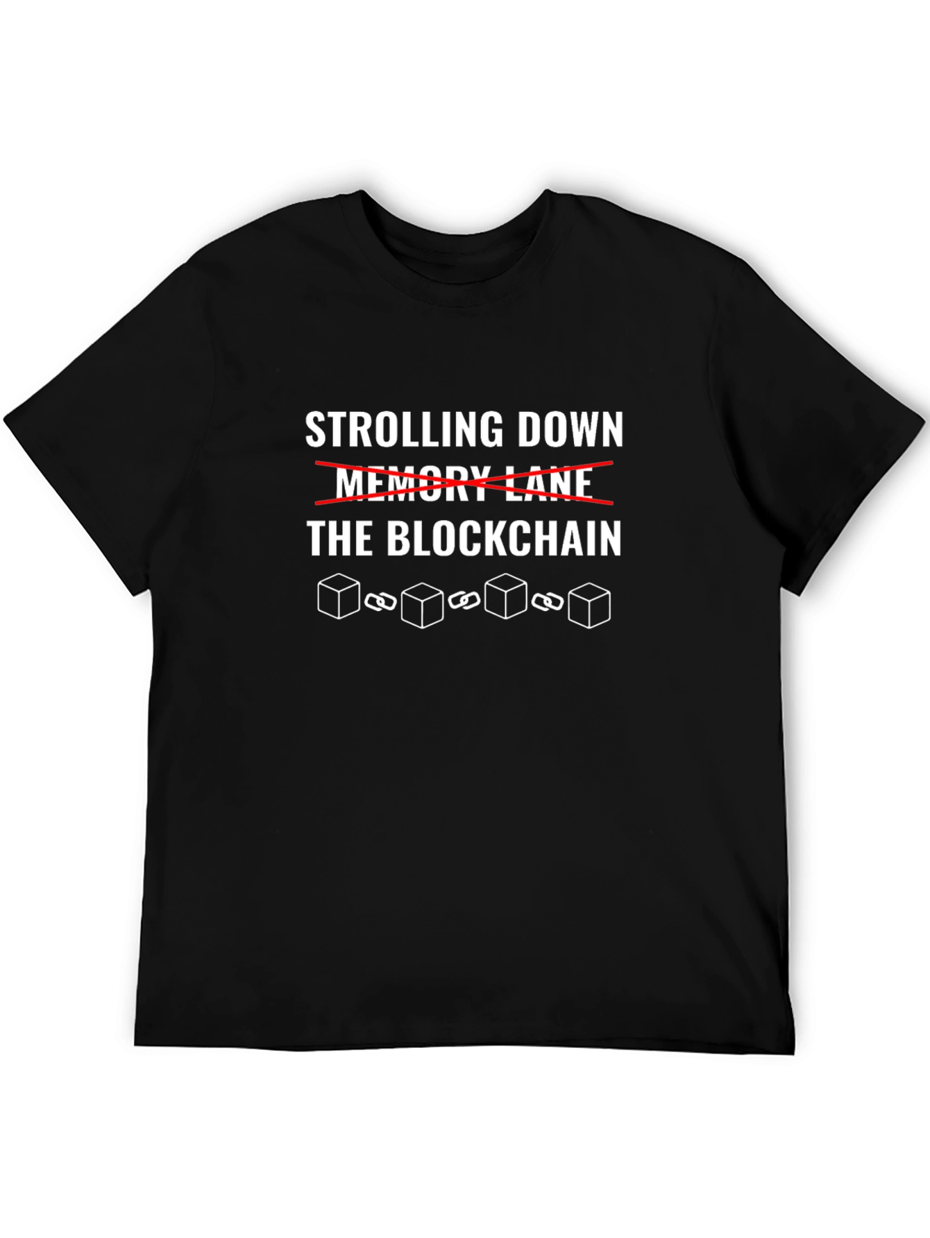 Blockchain T-Shirt: Strolling Down the Blockchain Tee