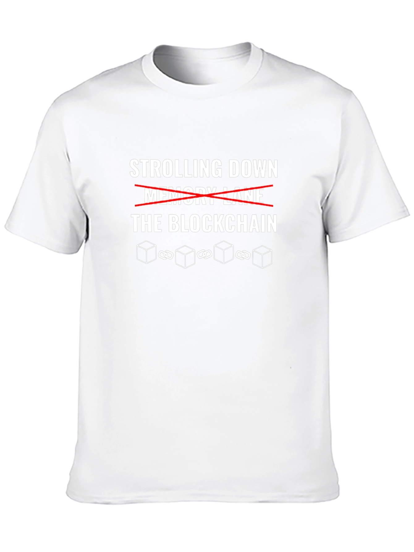 Blockchain T-Shirt: Strolling Down the Blockchain Tee