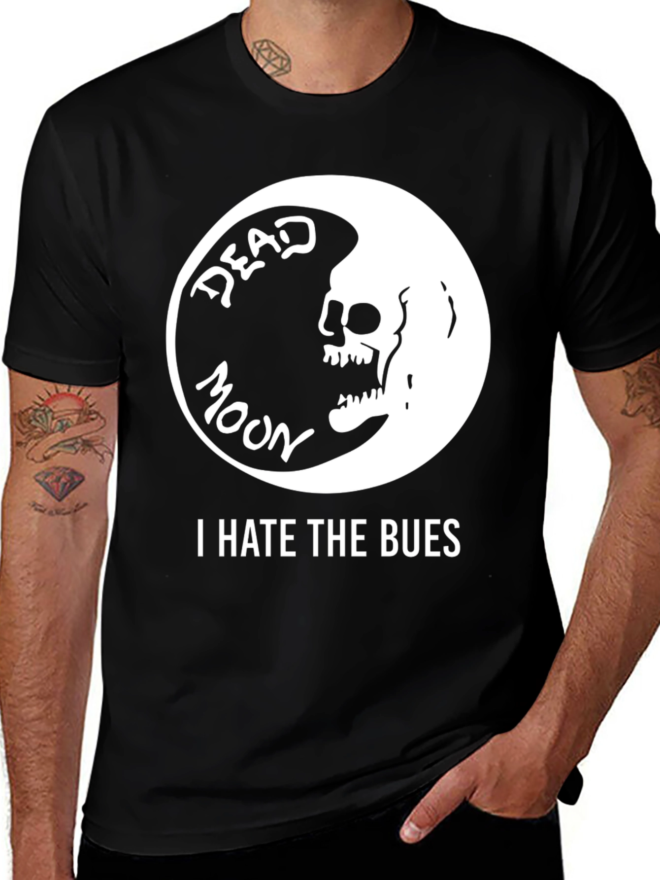 Dead Moon I Hate the Blues Graphic Tee