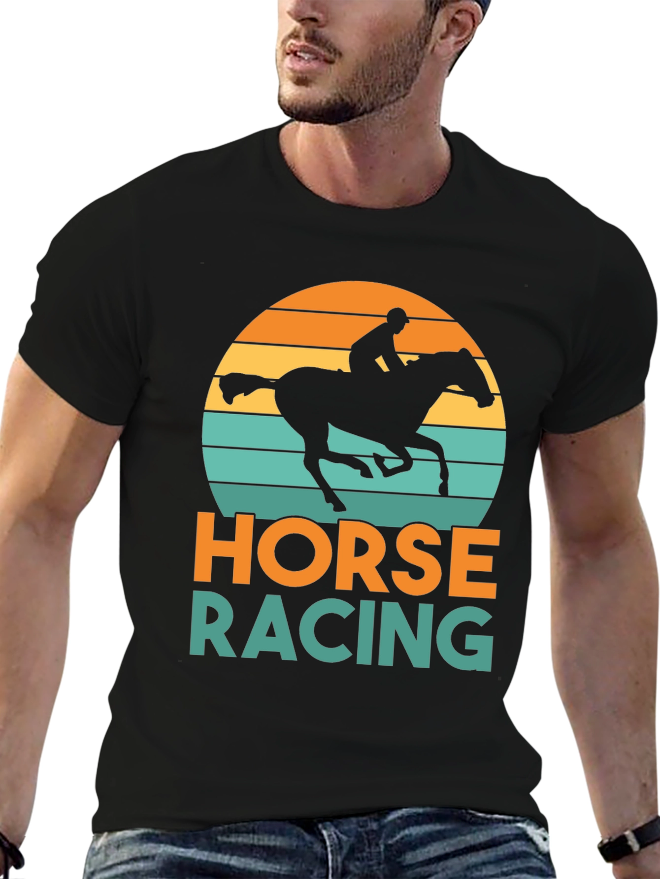 Horse Racing Graphic Tee