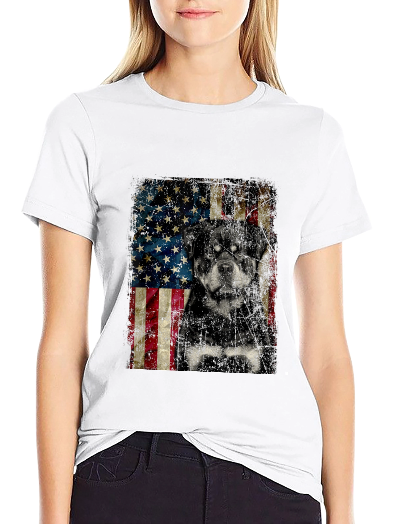 American Rottweiler Graphic Tee