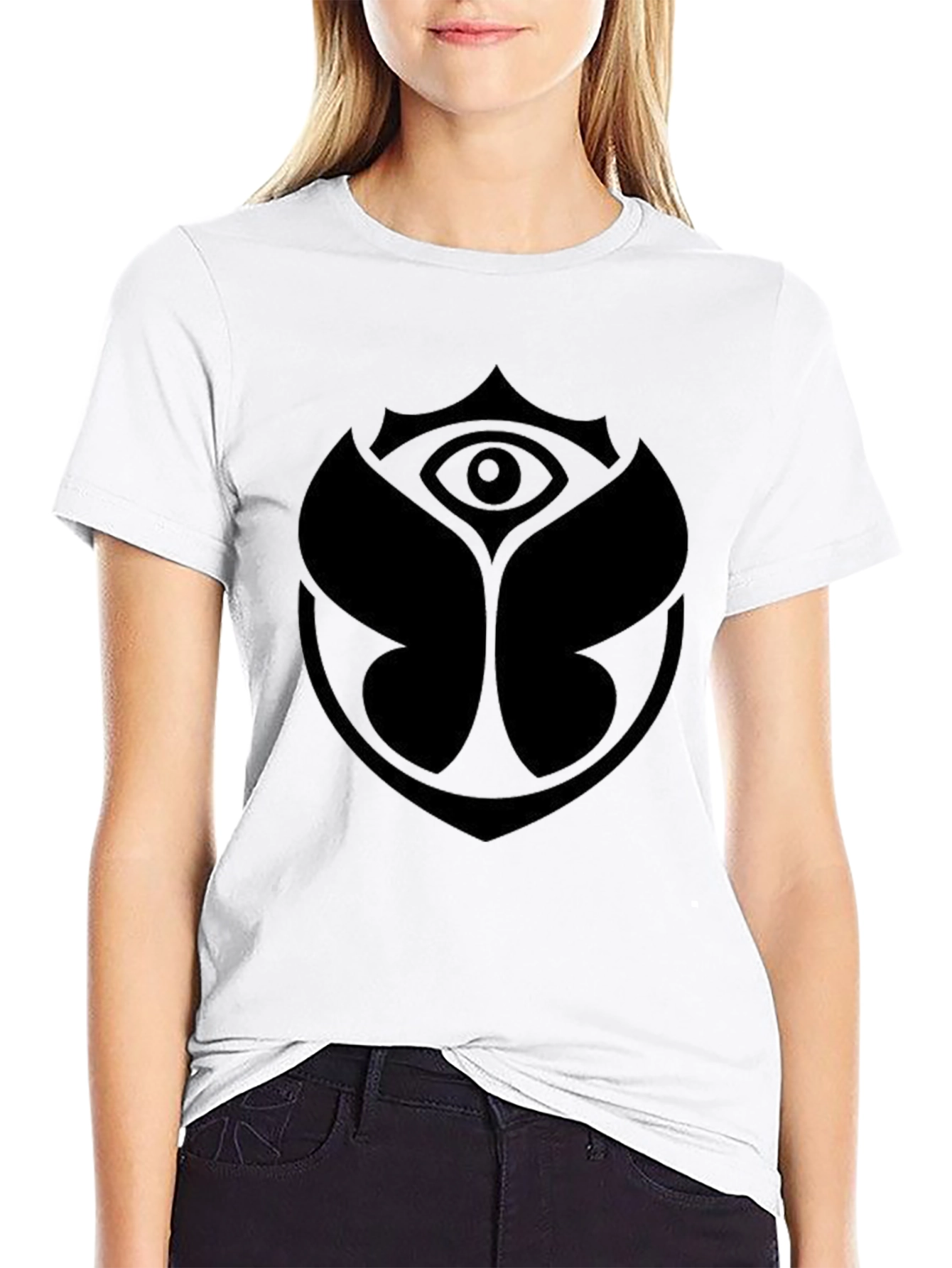 Abstract Symbol Black Graphic Tee