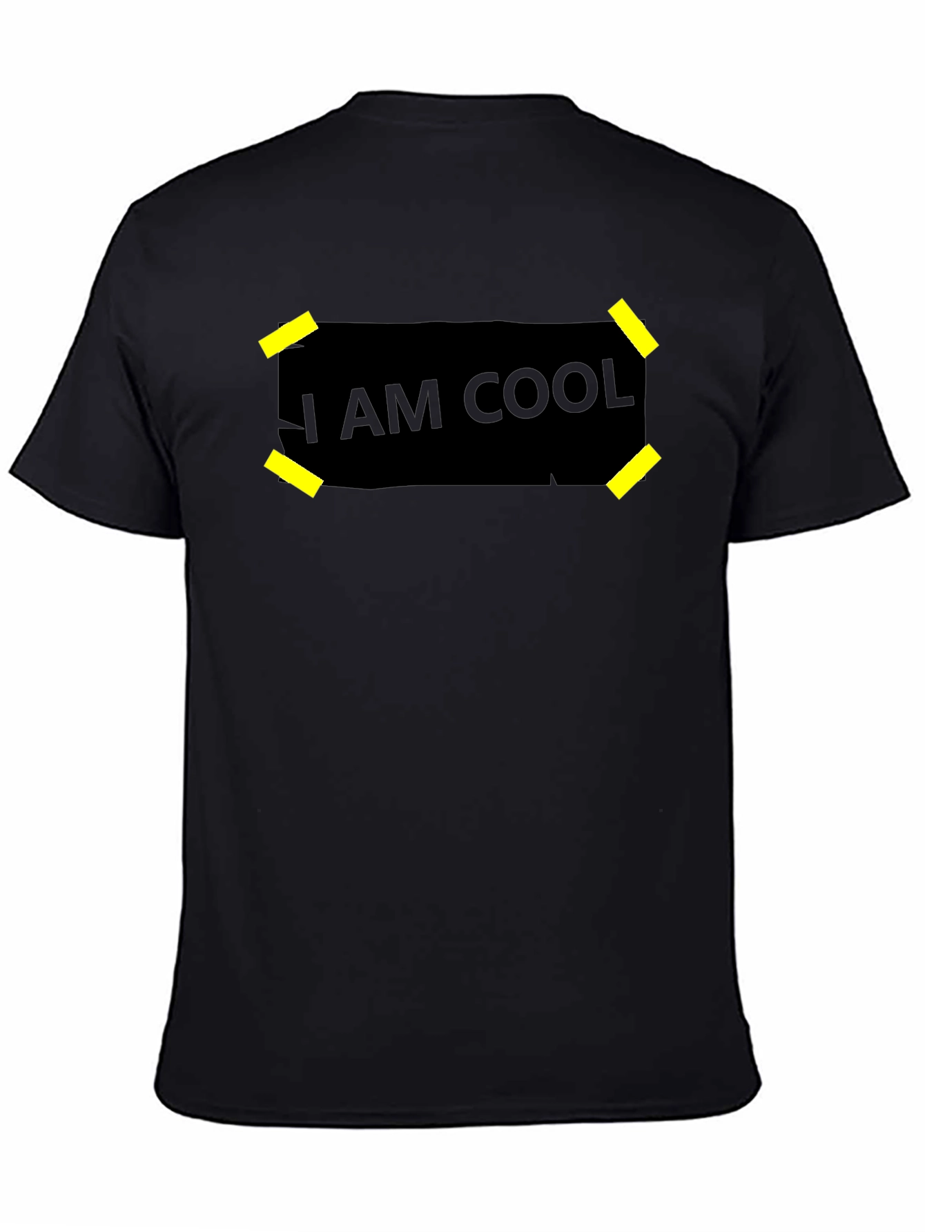 I Am Cool Graphic Black T-Shirt