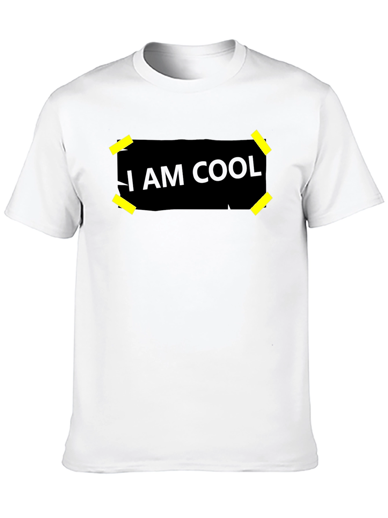 I Am Cool Graphic Black T-Shirt