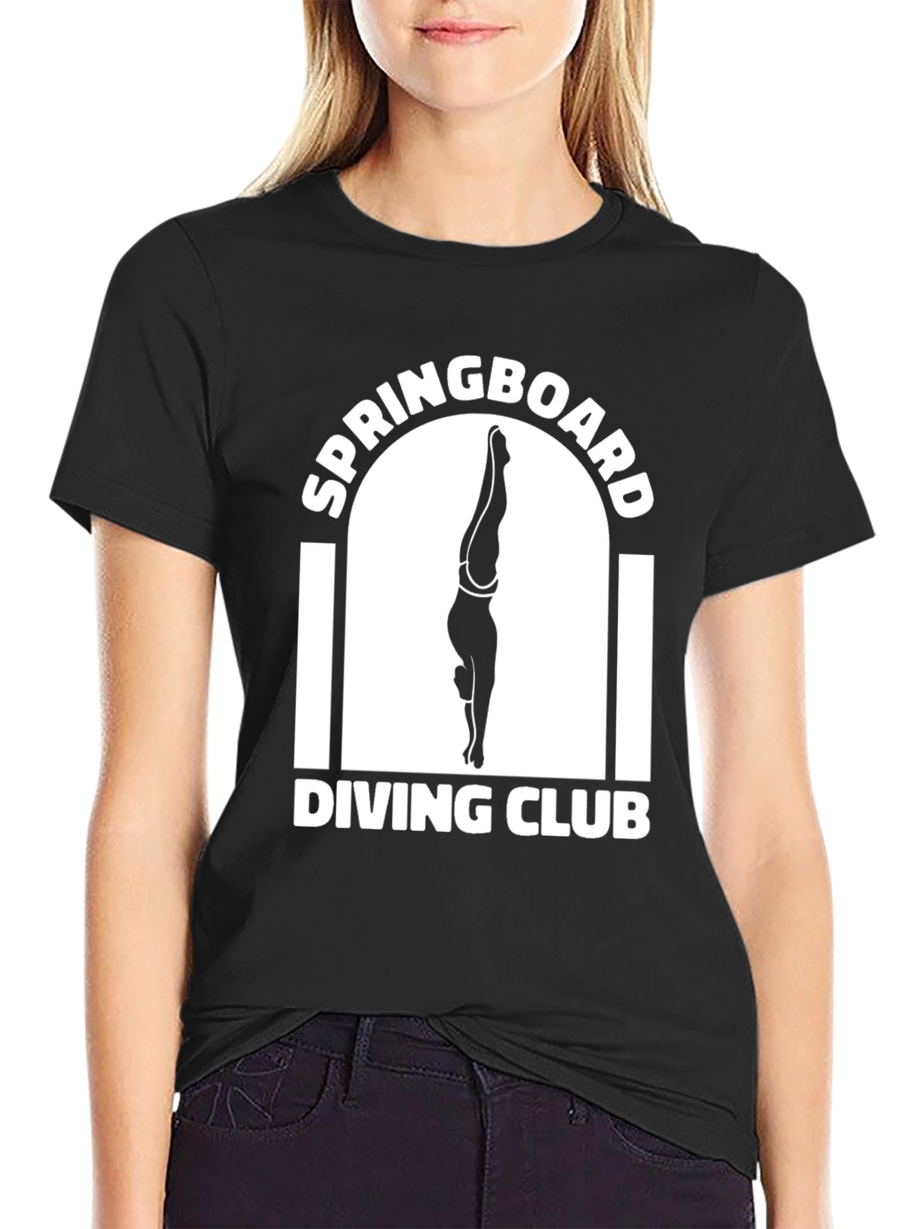 Springboard Diving Club T-Shirt - Black