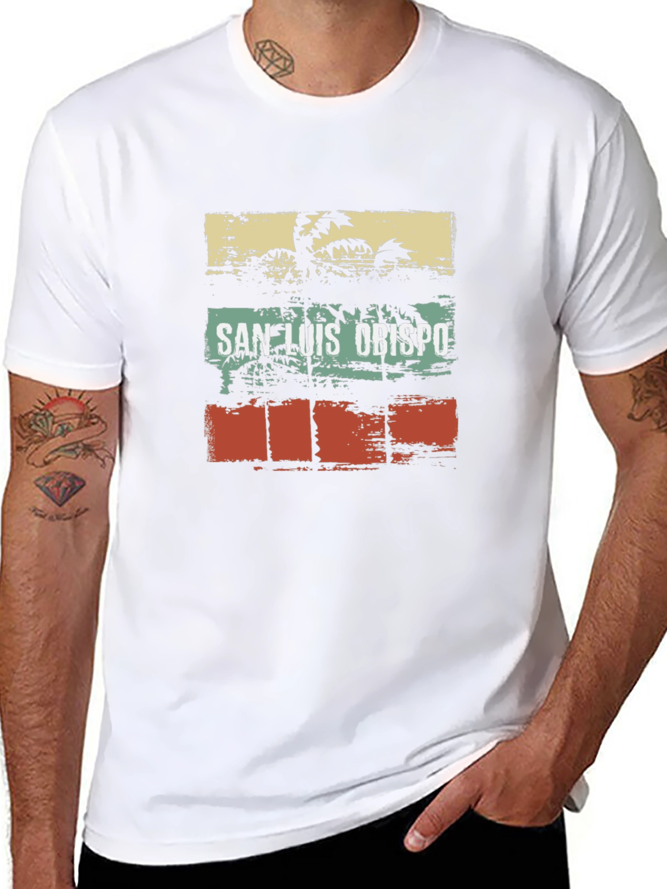 San Luis Obispo Palm Tree Graphic Tee