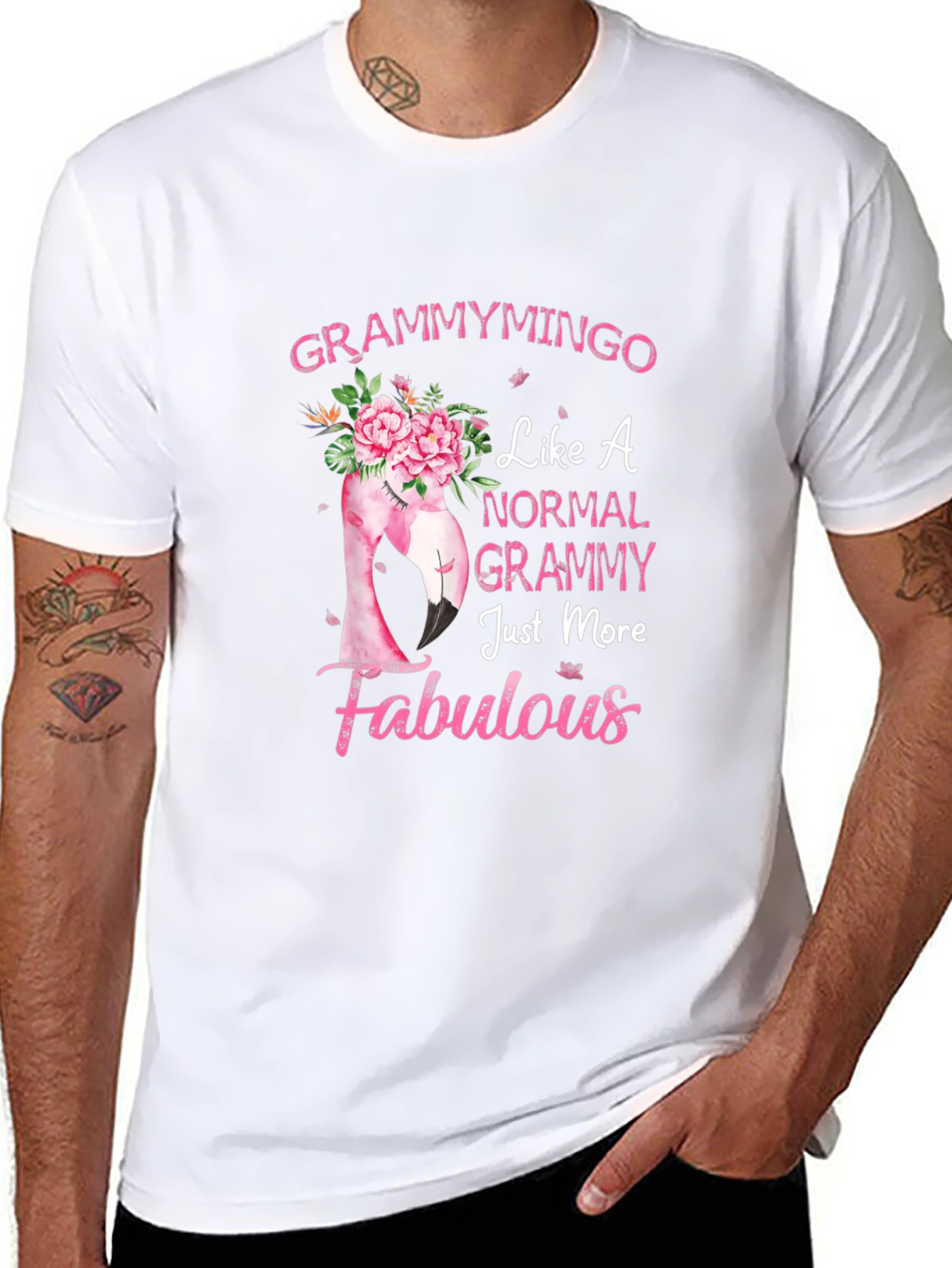 Grammymingo Flamingo T-Shirt - Fabulous Grammy Gift