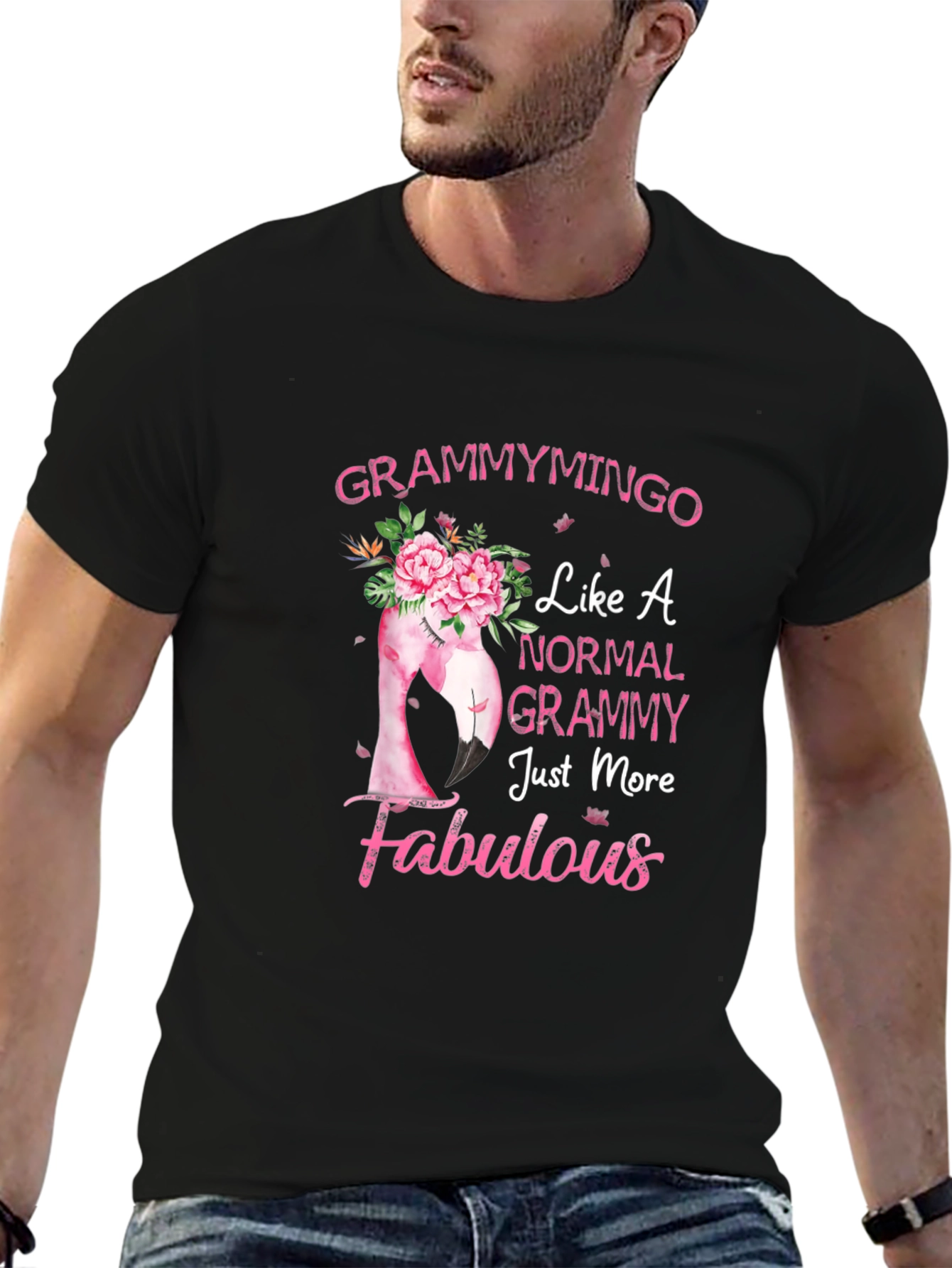 Grammymingo Flamingo T-Shirt - Fabulous Grammy Gift