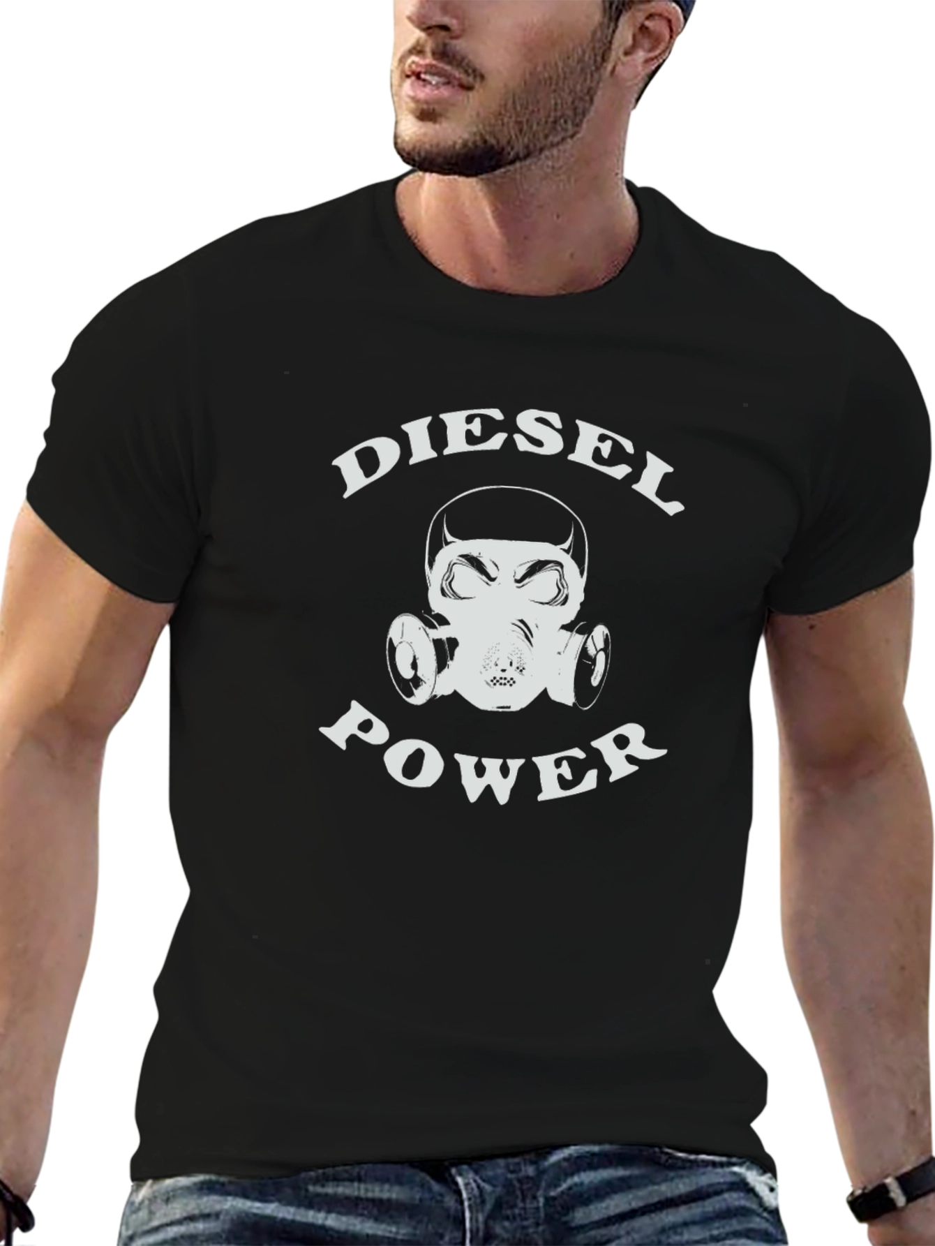 Diesel Power Gas Mask Graphic Tee - Black