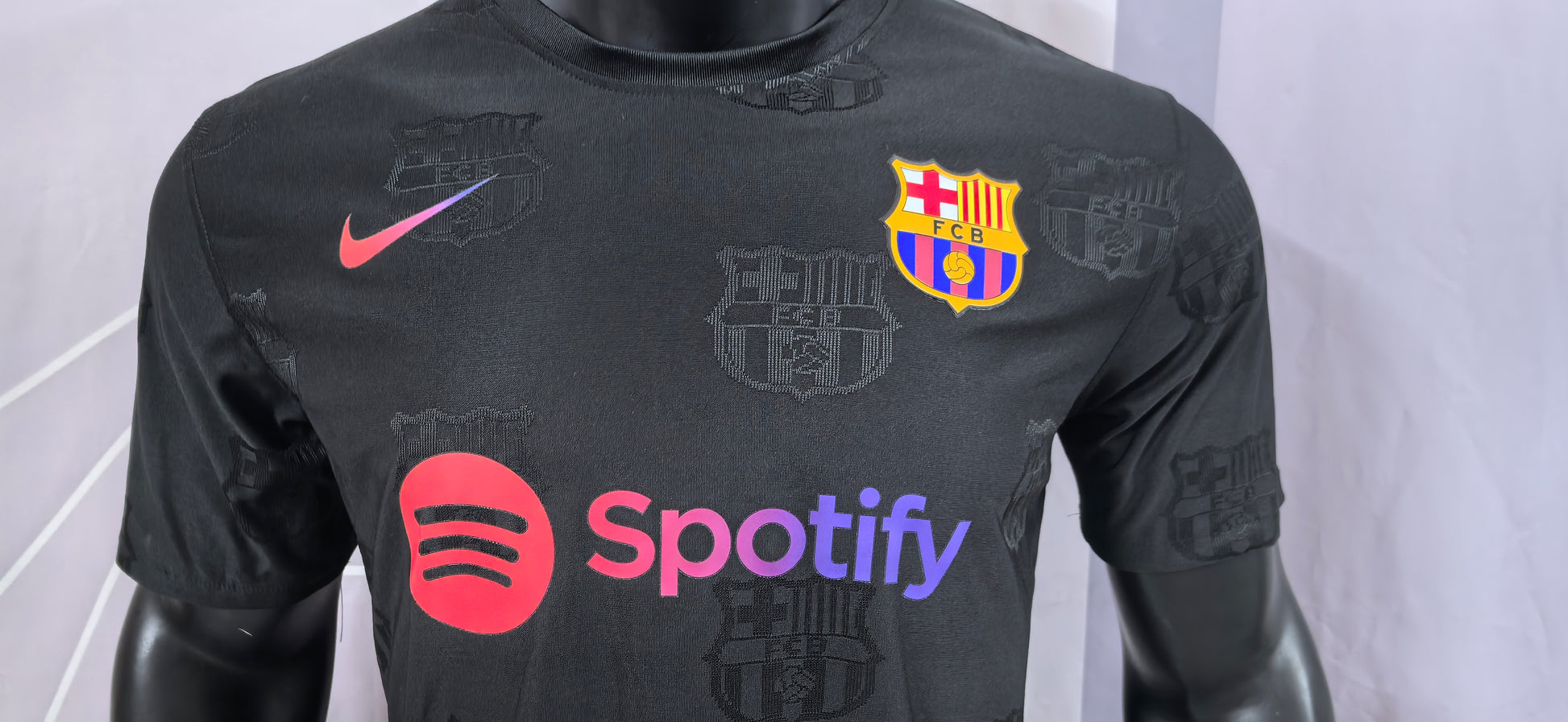 Barcelona Black Special Edition Custom Edition Jersey
