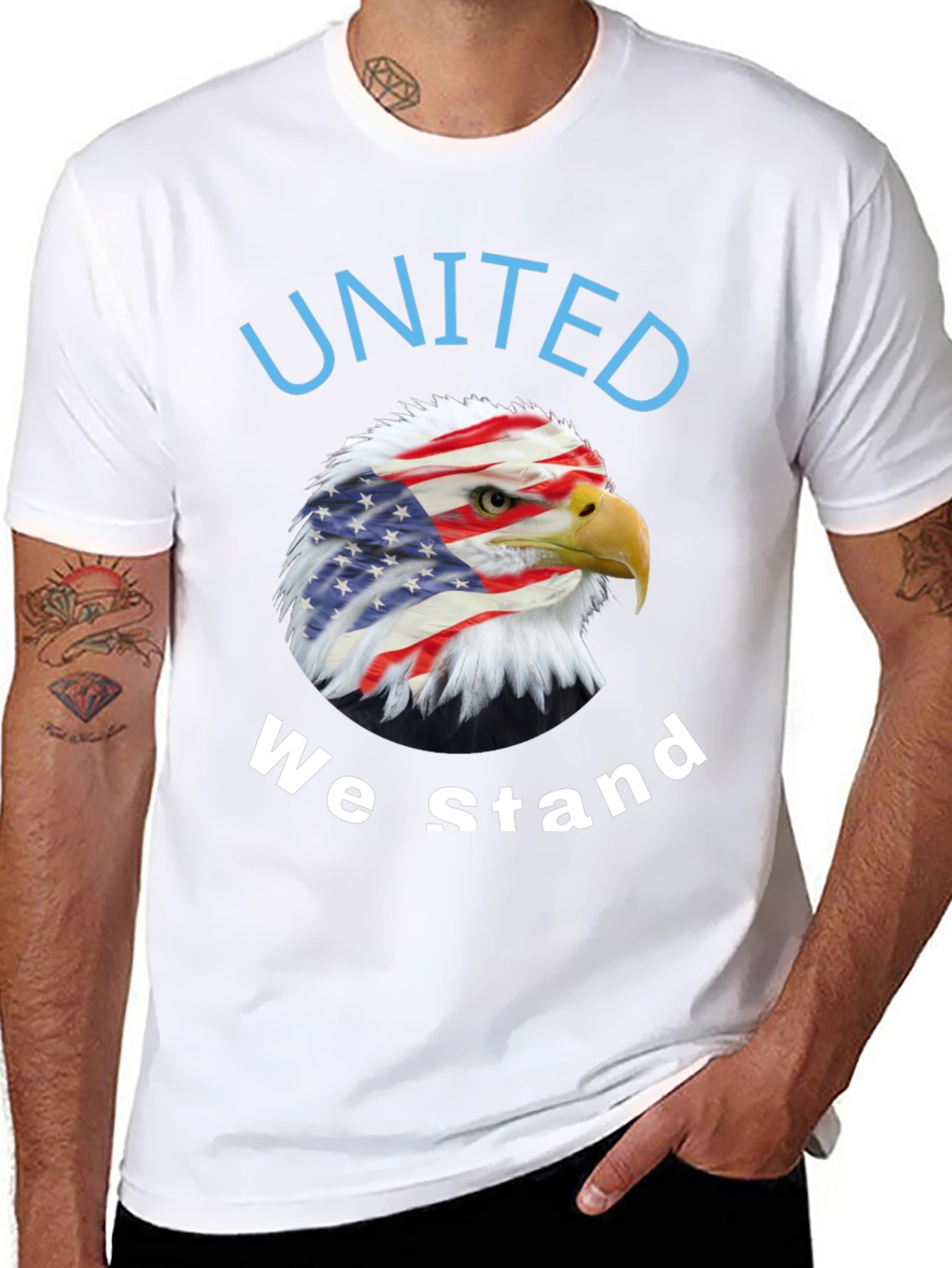 United We Stand Patriotic Eagle T-Shirt