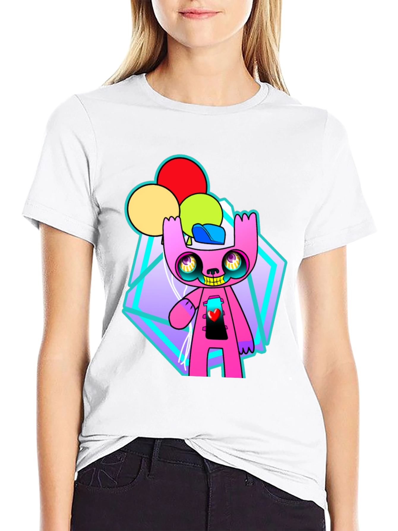 Funky Cartoon Character Graphic Tee