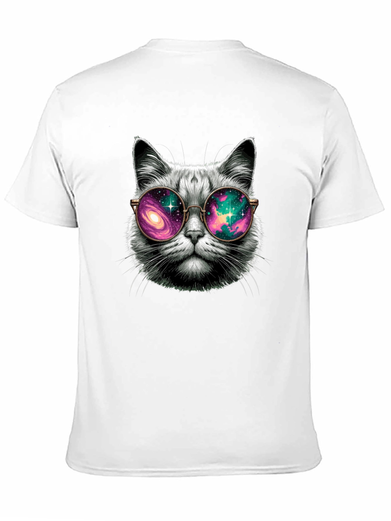 Cool Cat Galaxy Glasses T-Shirt