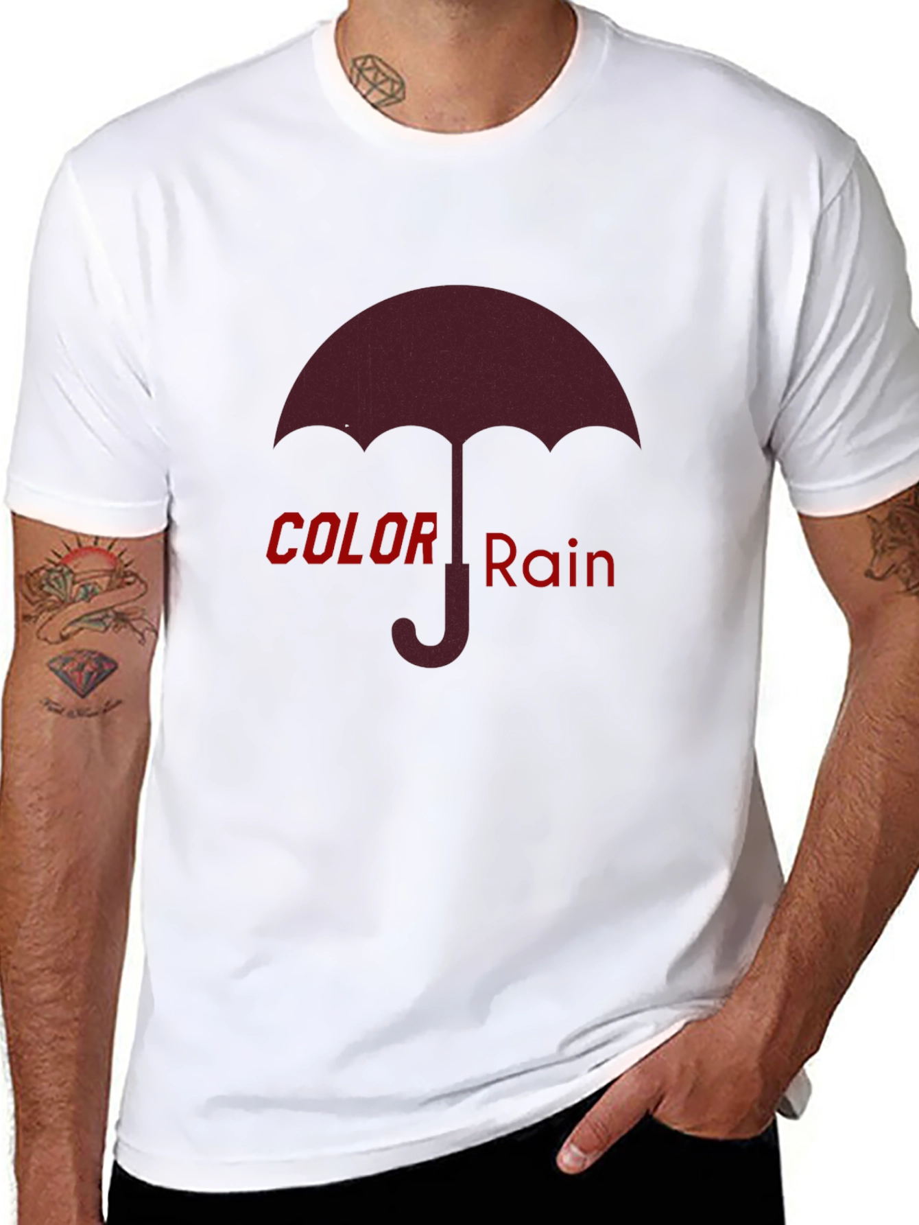 Color Rain Graphic T-Shirt