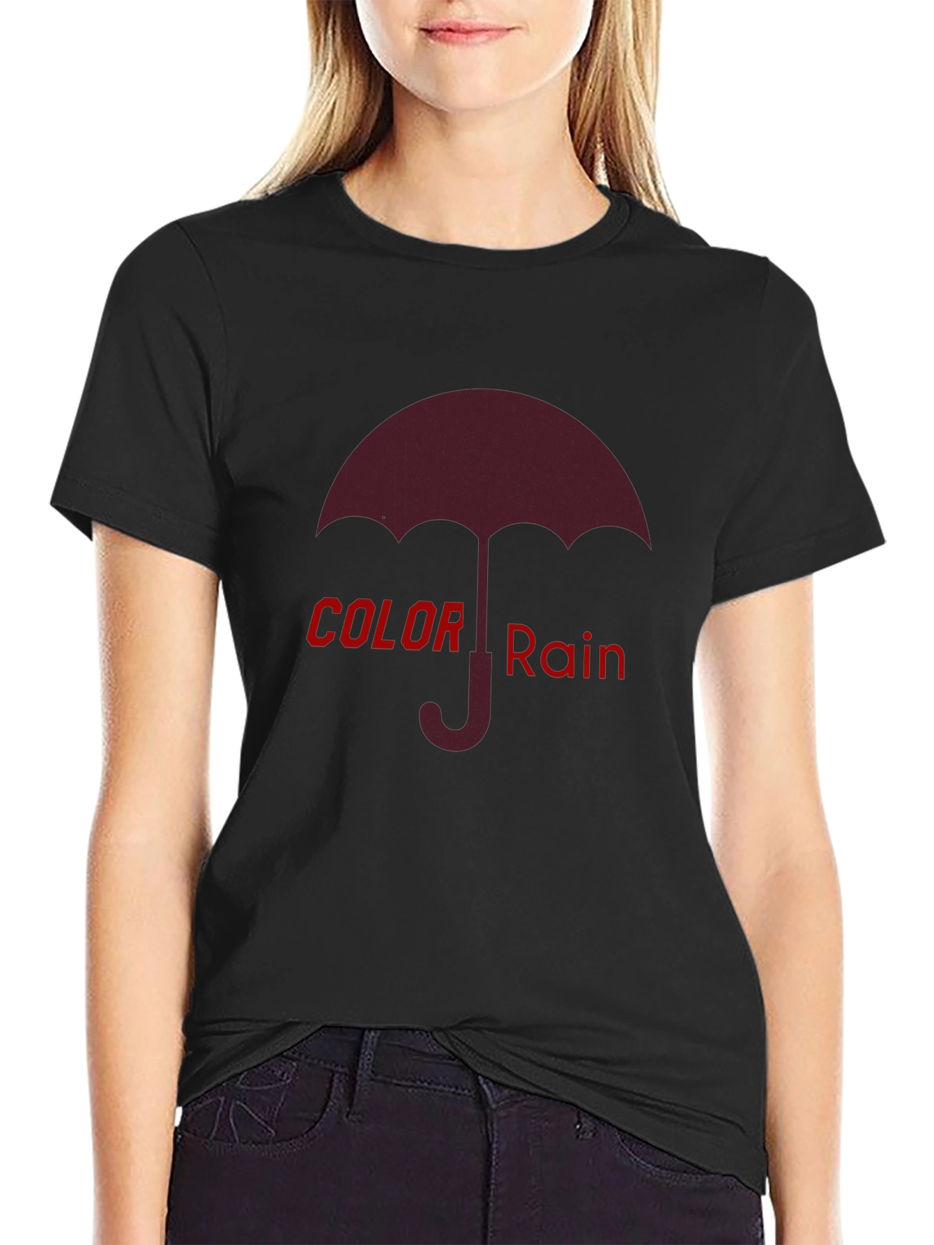 Color Rain Graphic T-Shirt