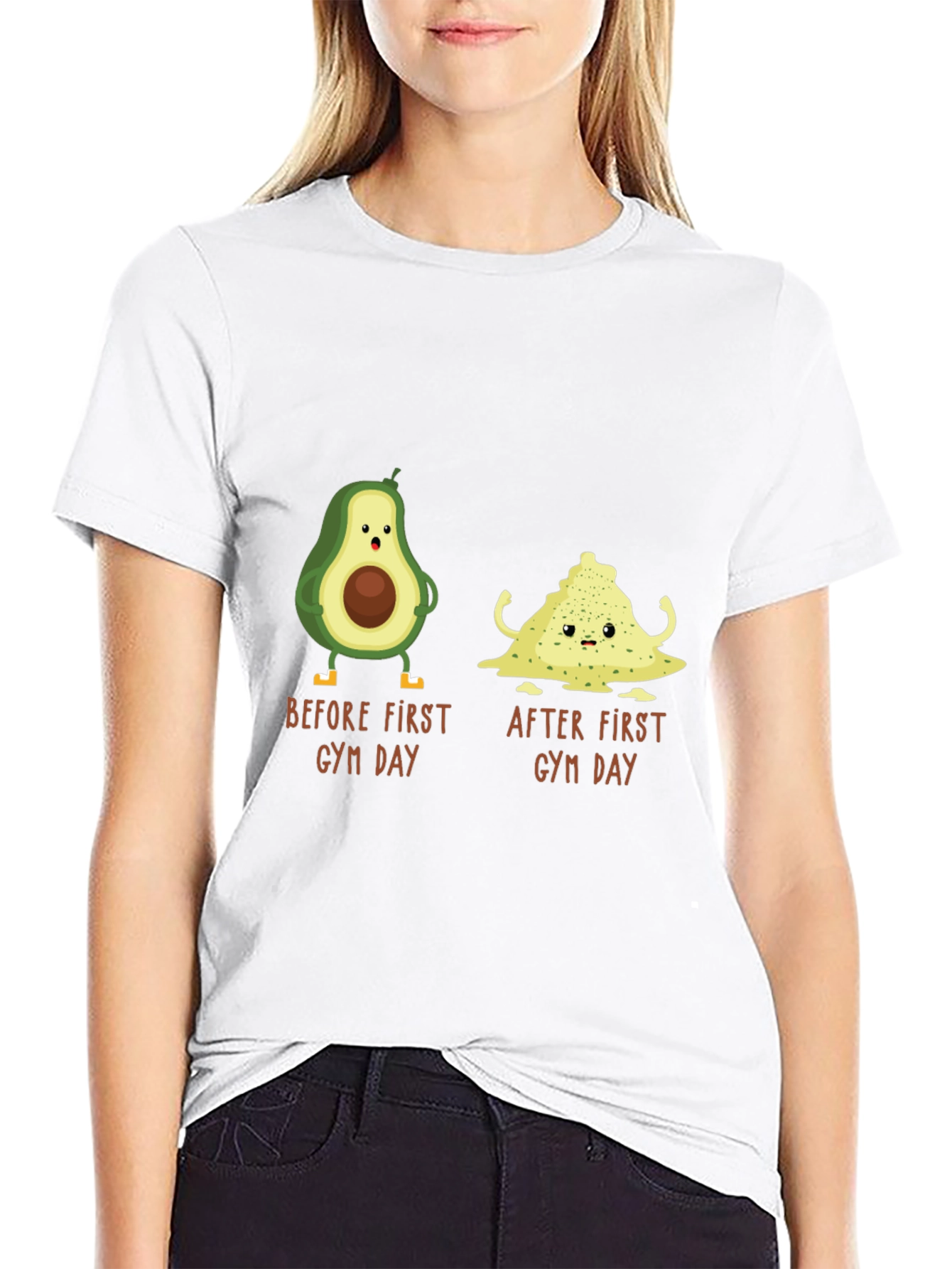 Avocado Gym Day T-Shirt - Funny Workout Tee