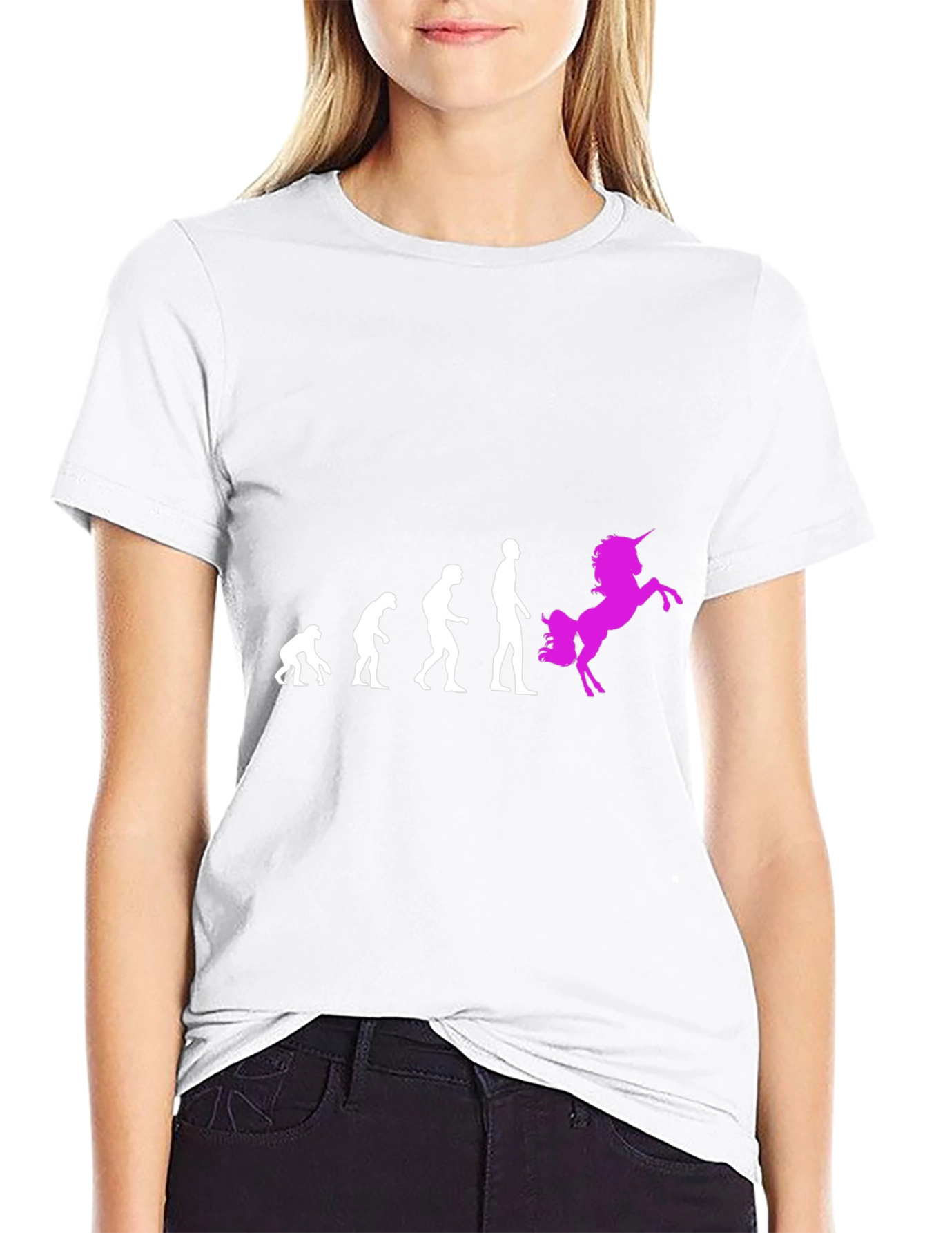 Evolution to Unicorn Graphic T-Shirt