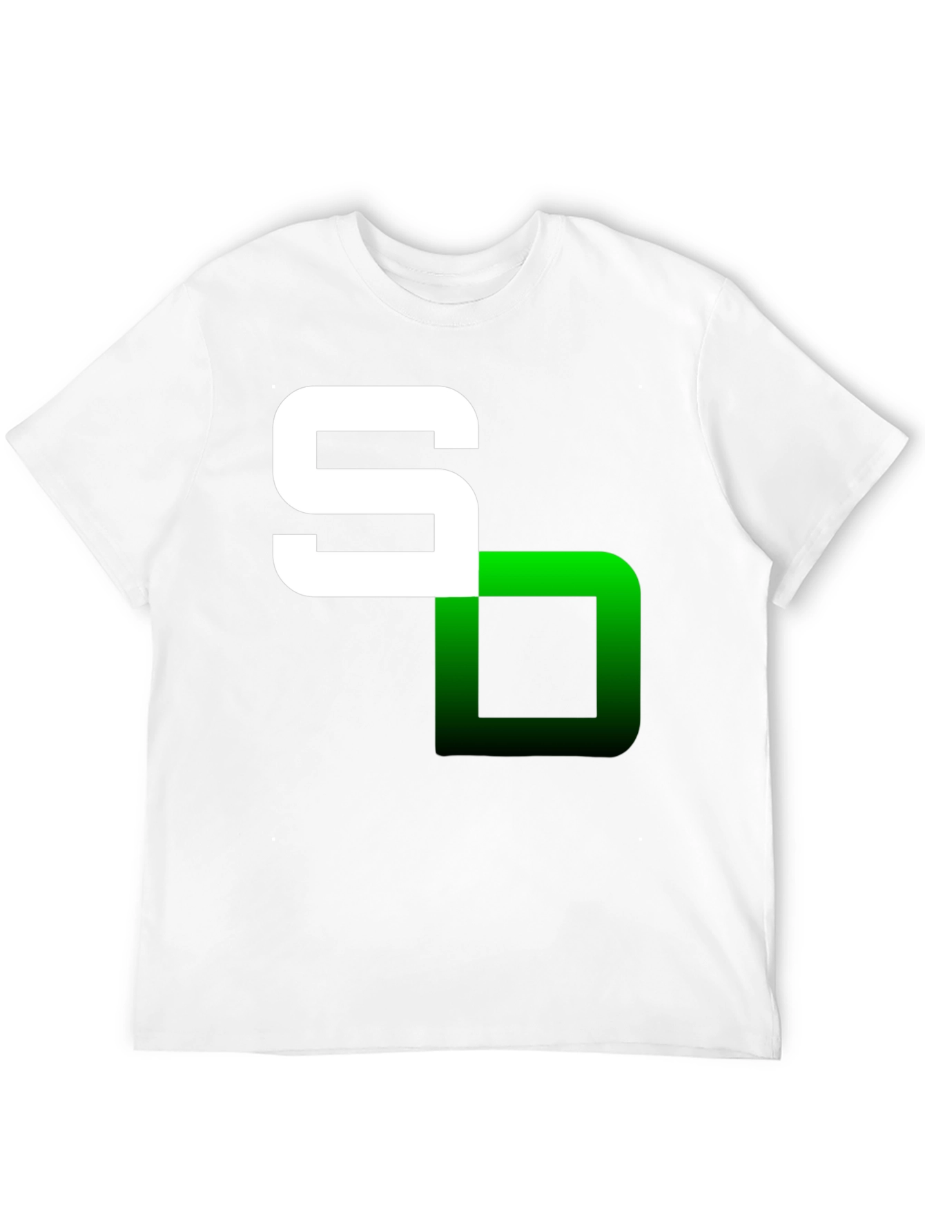Modern Graphic Tee - S Logo Black T-Shirt