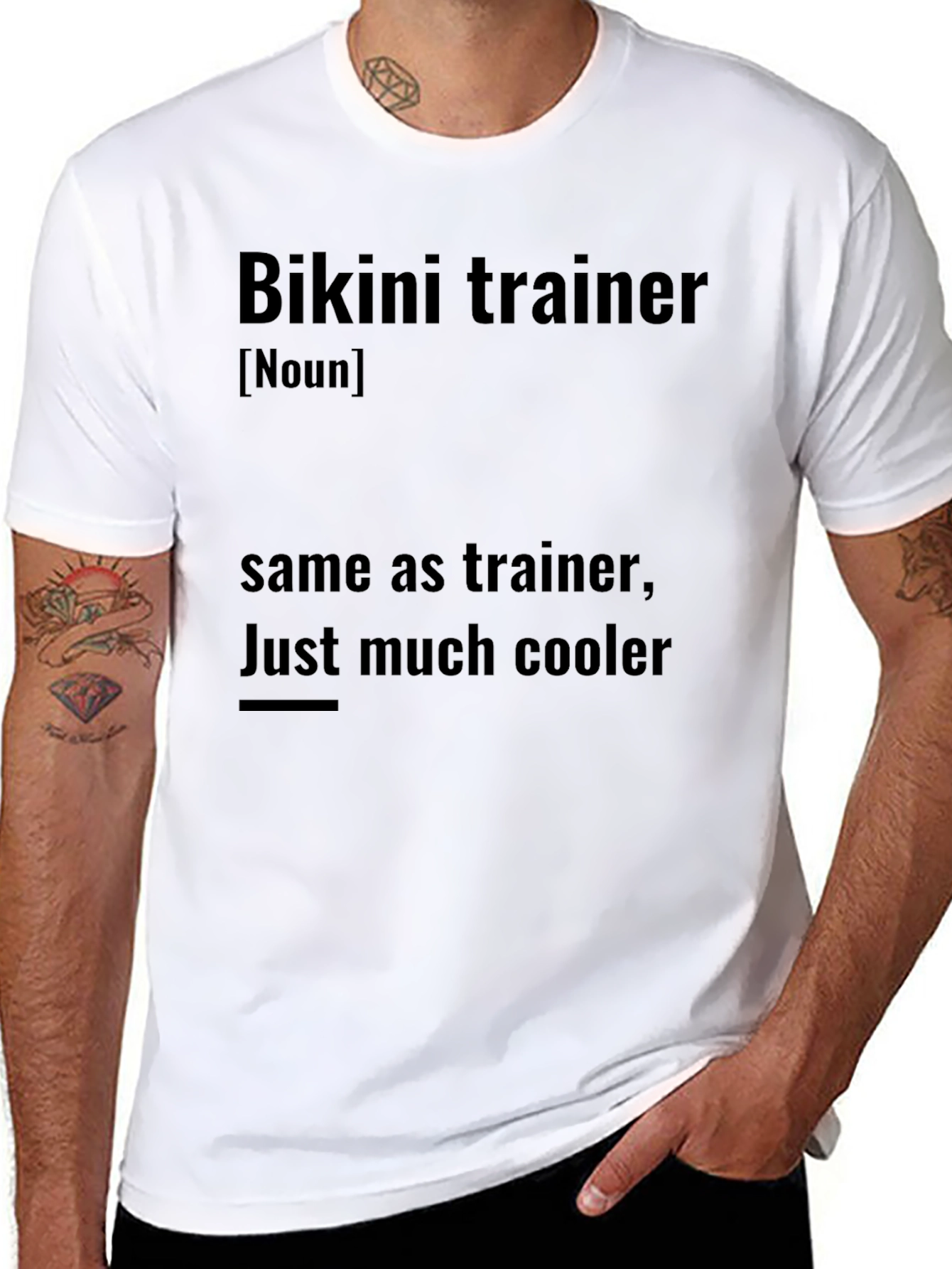 Bikini Trainer Definition Novelty Graphic T-Shirt