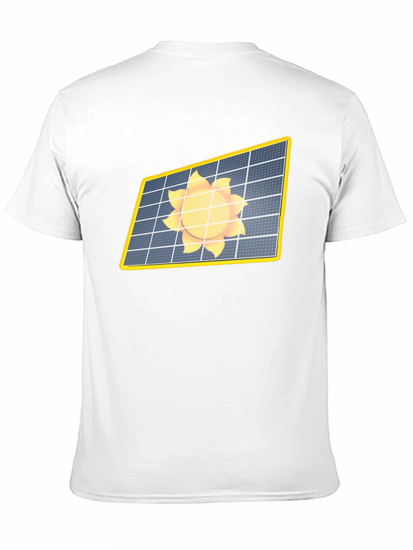 Solar Panel Sun Graphic Black T-Shirt