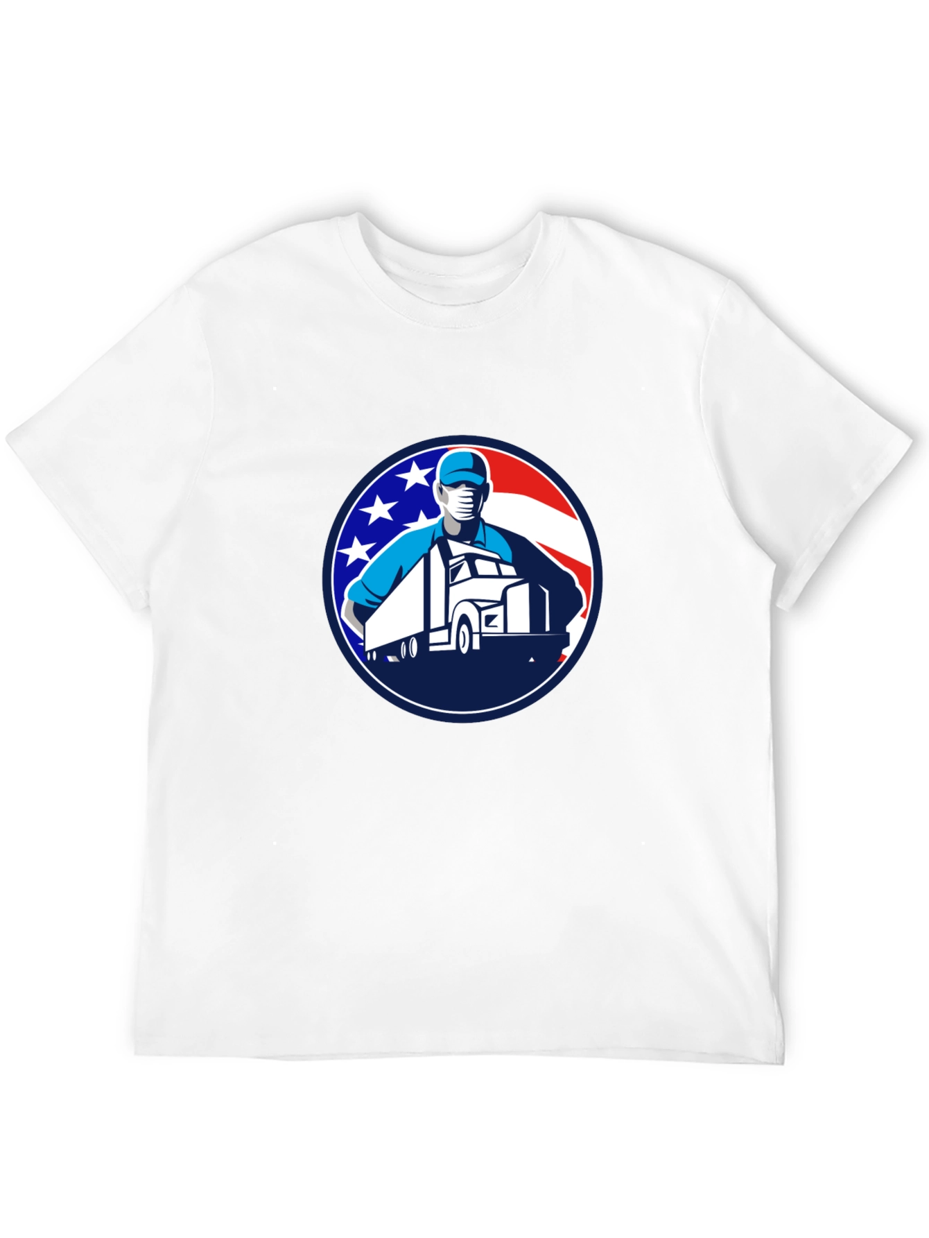 Trucker Pride Graphic Tee - Black Crew Neck T-Shirt