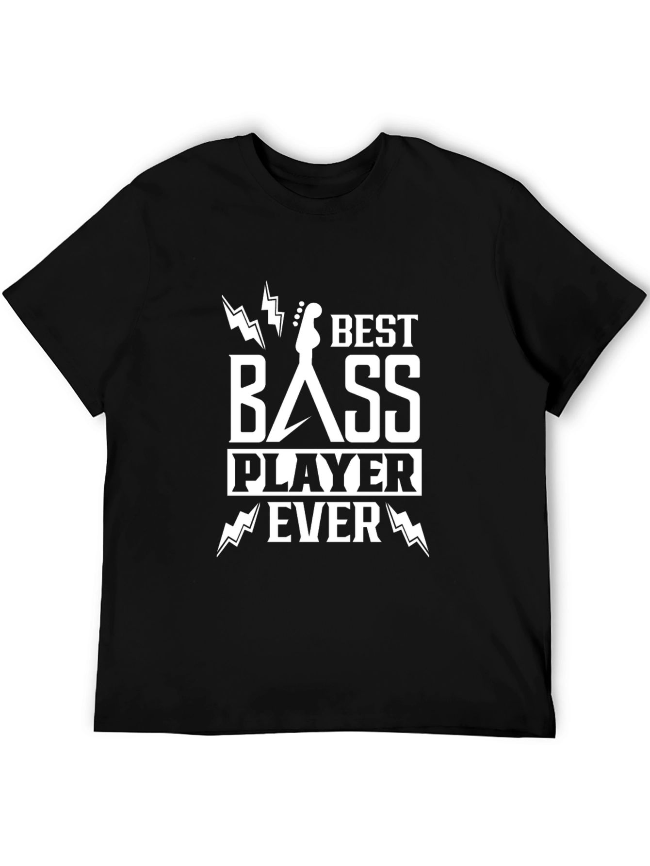 Best Bass Player Ever Graphic Tee - Black