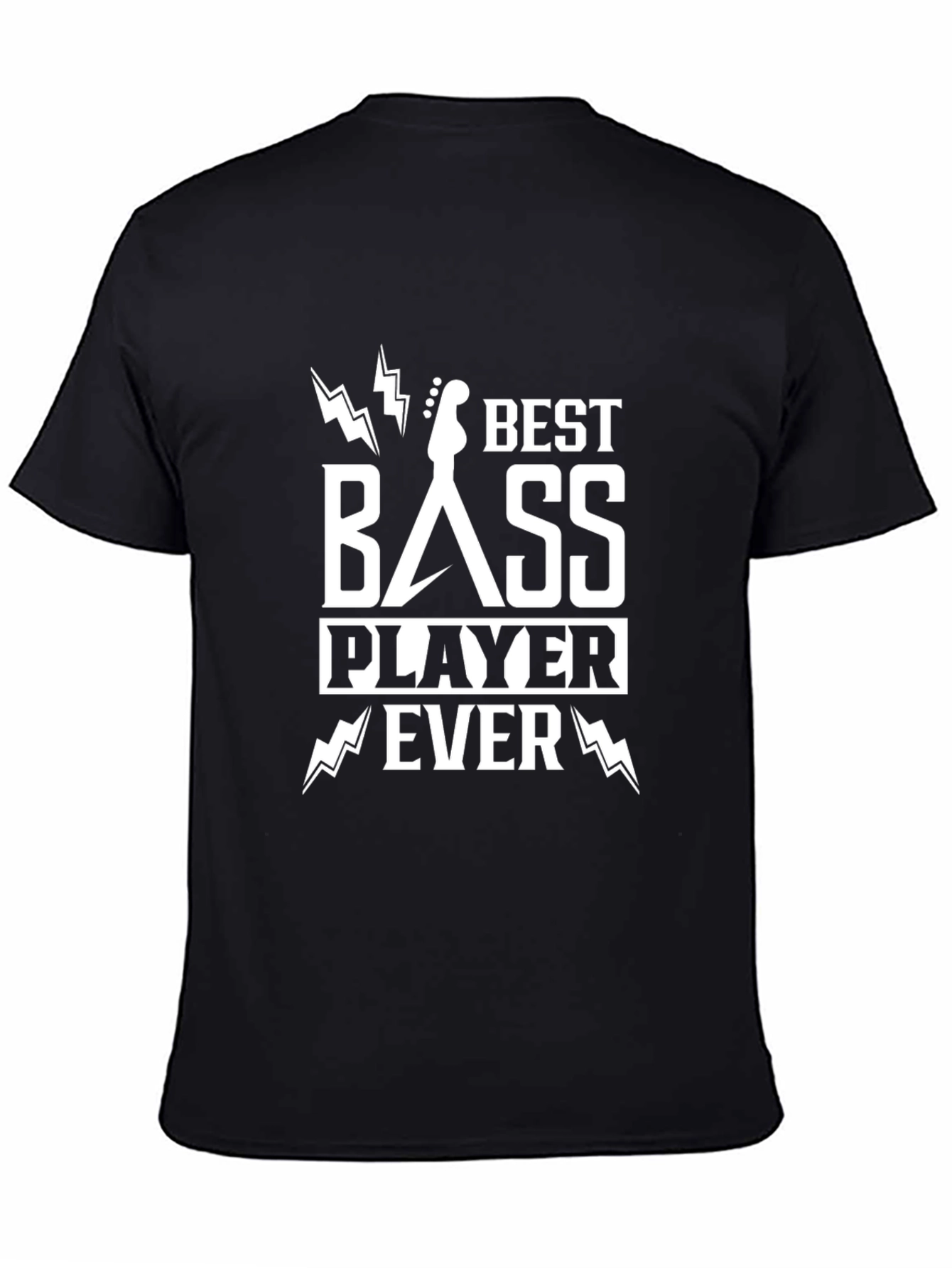 Best Bass Player Ever Graphic Tee - Black