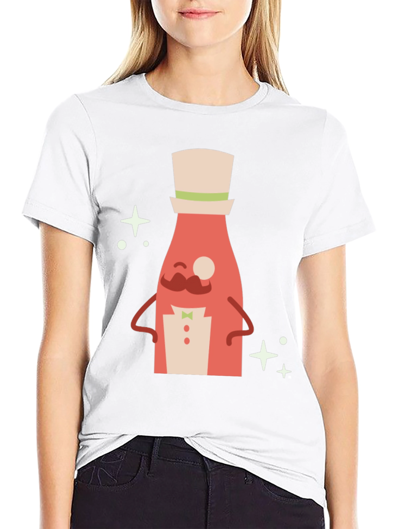 Novelty Bottle Man Graphic Tee