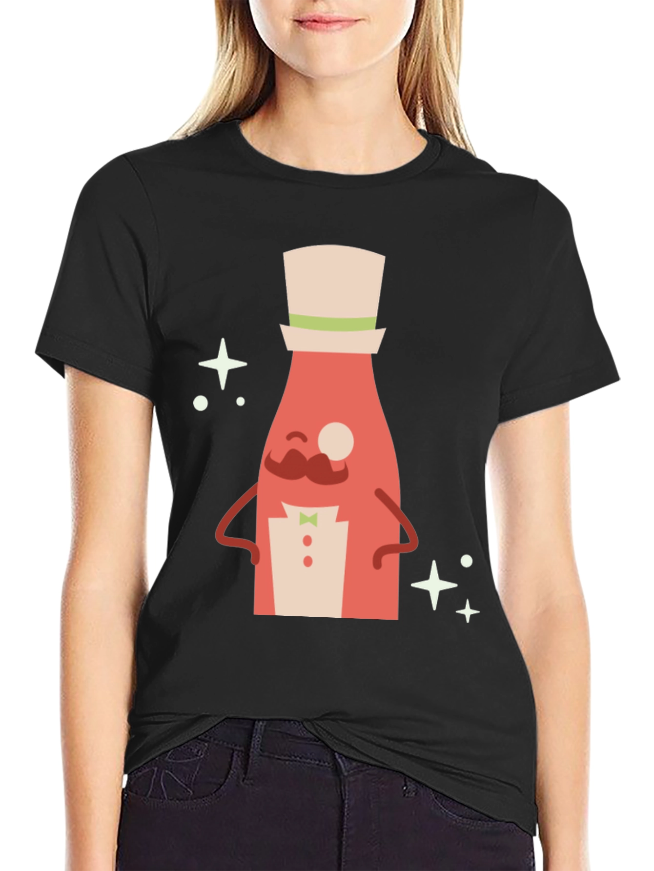 Novelty Bottle Man Graphic Tee