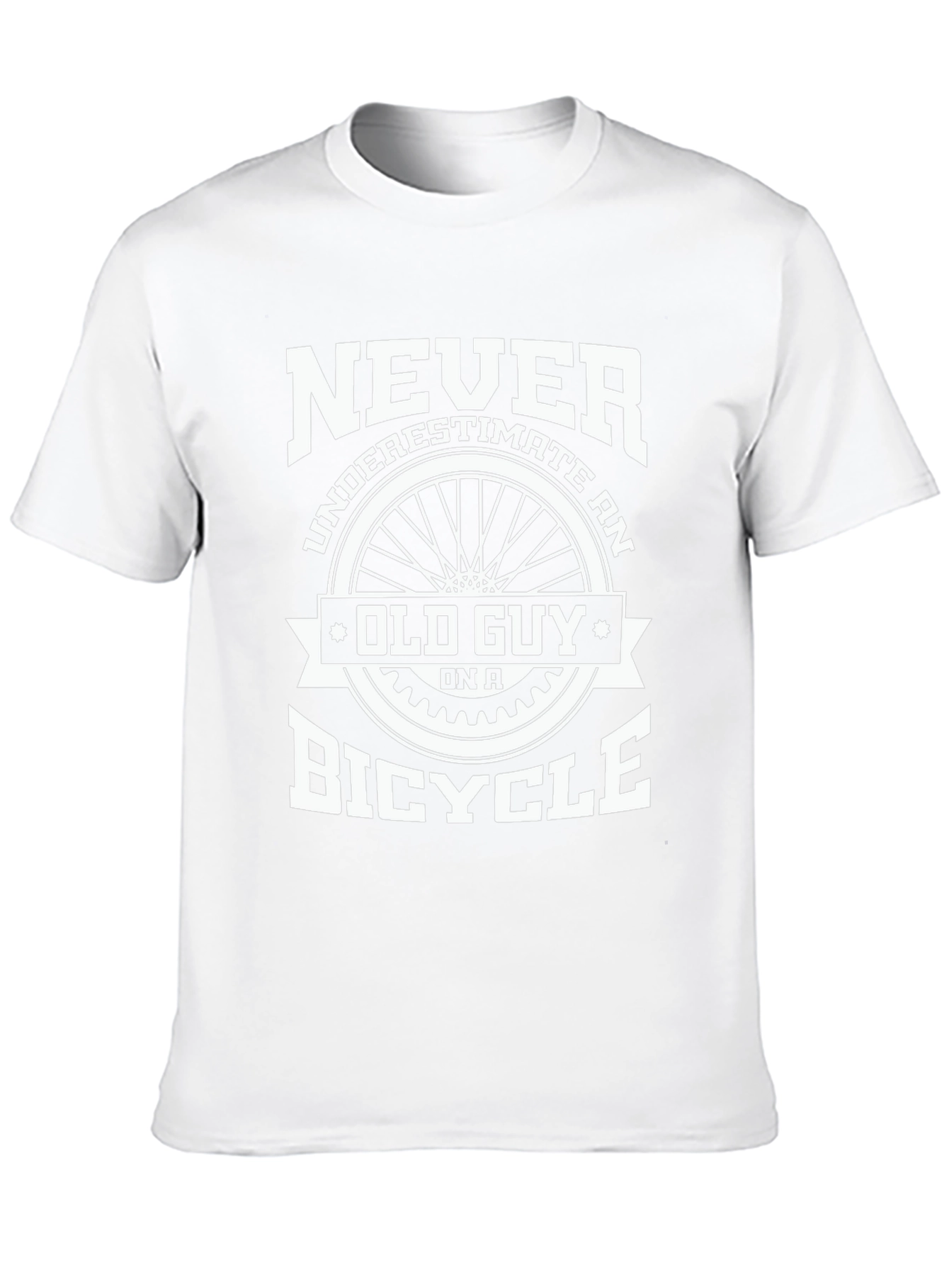 Never Underestimate Old Guy Bicycle T-Shirt