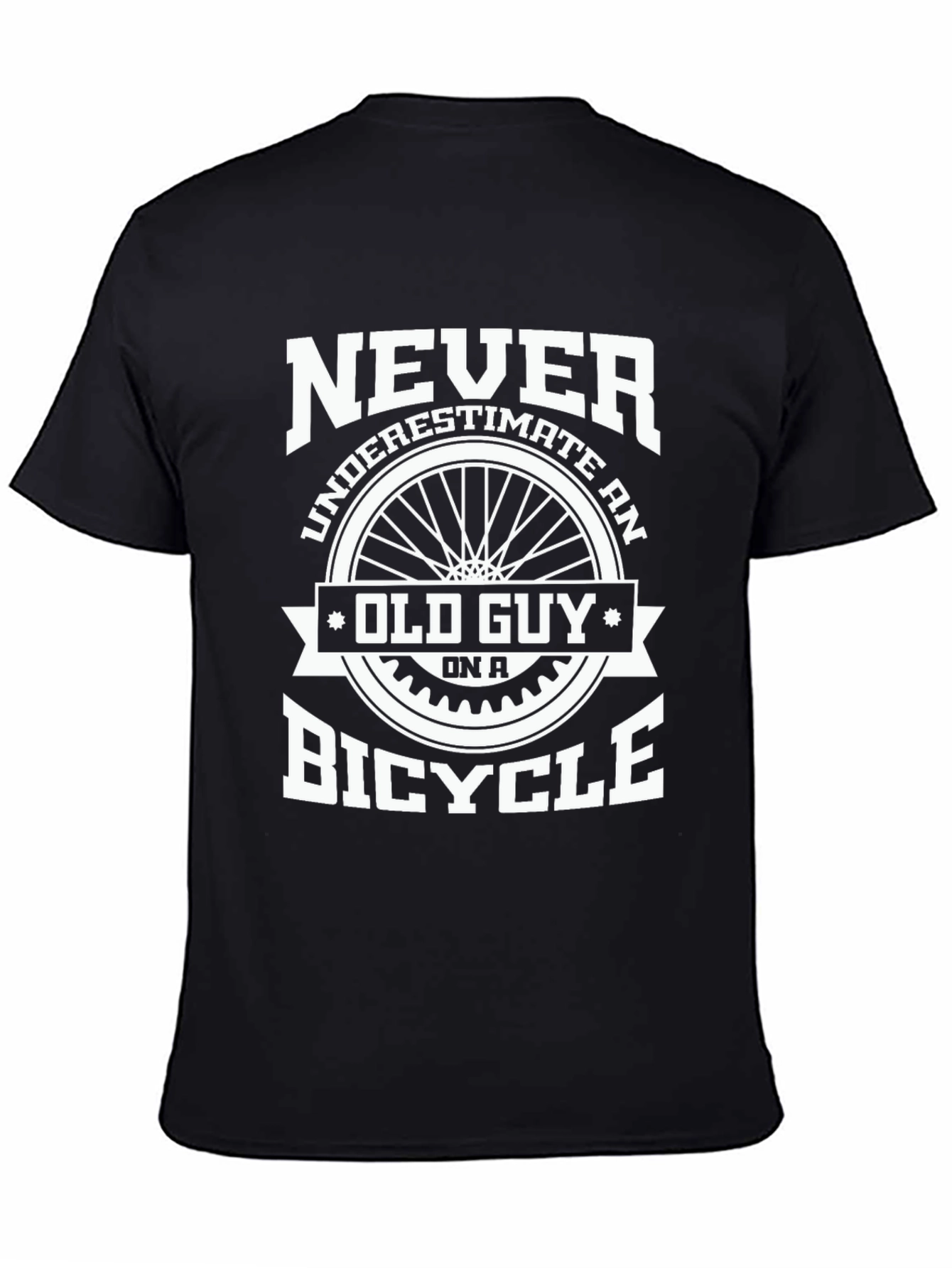 Never Underestimate Old Guy Bicycle T-Shirt