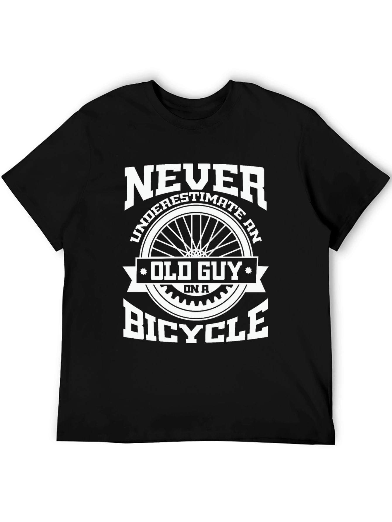 Never Underestimate Old Guy Bicycle T-Shirt