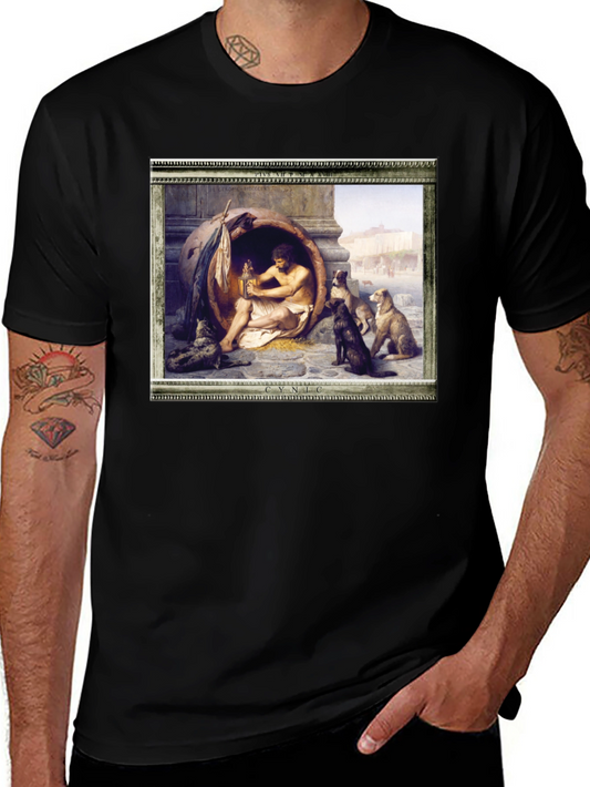 Cynic Diogenes in a Tub T-Shirt - Philosophic Style