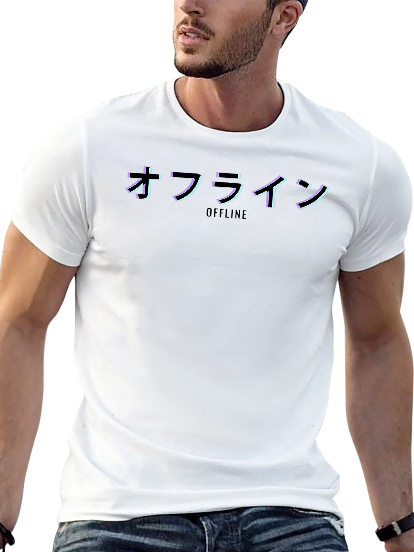 Offline Japanese Graphic T-Shirt