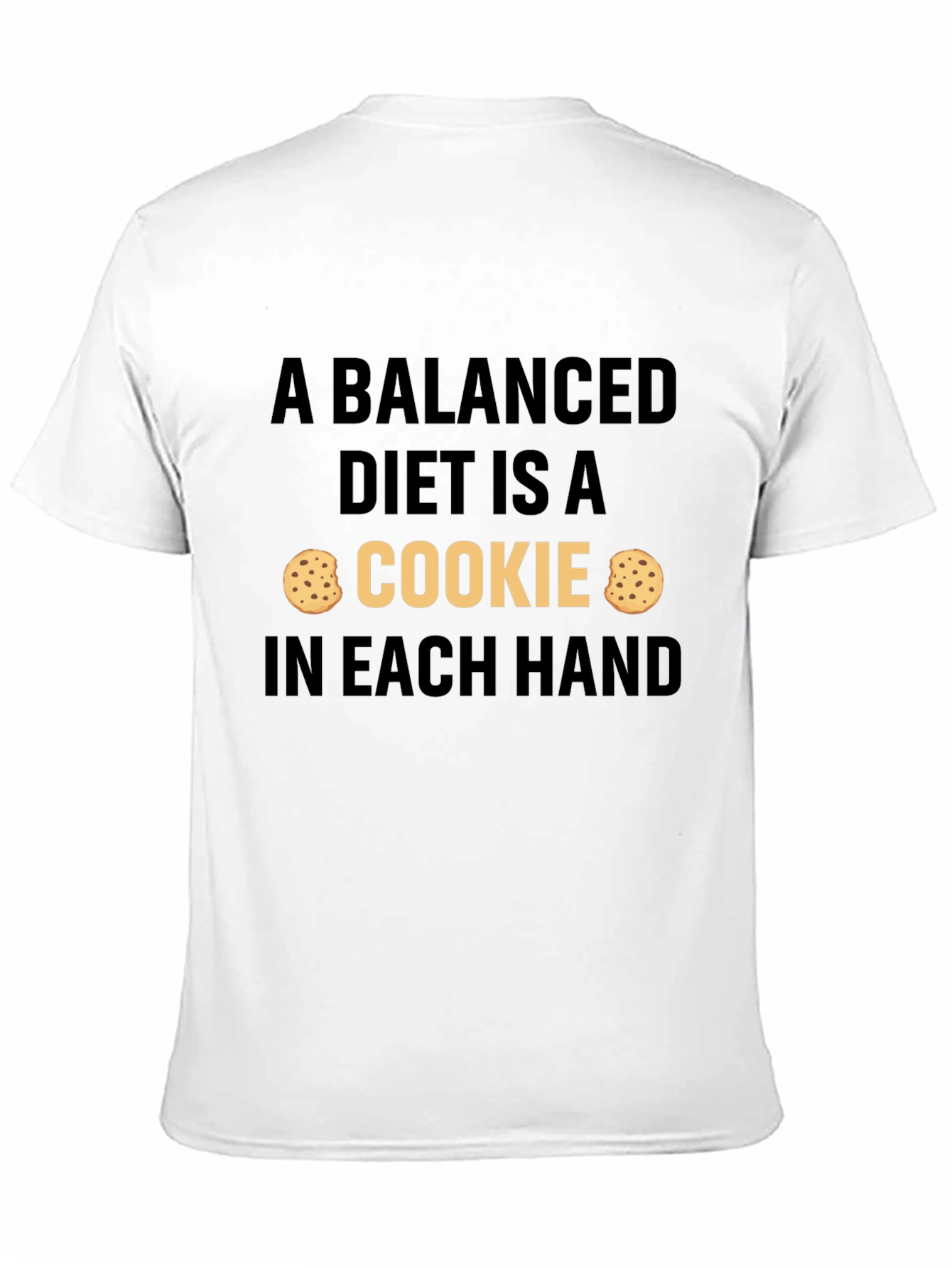Balanced Diet Cookie T-Shirt: Funny Foodie Tee