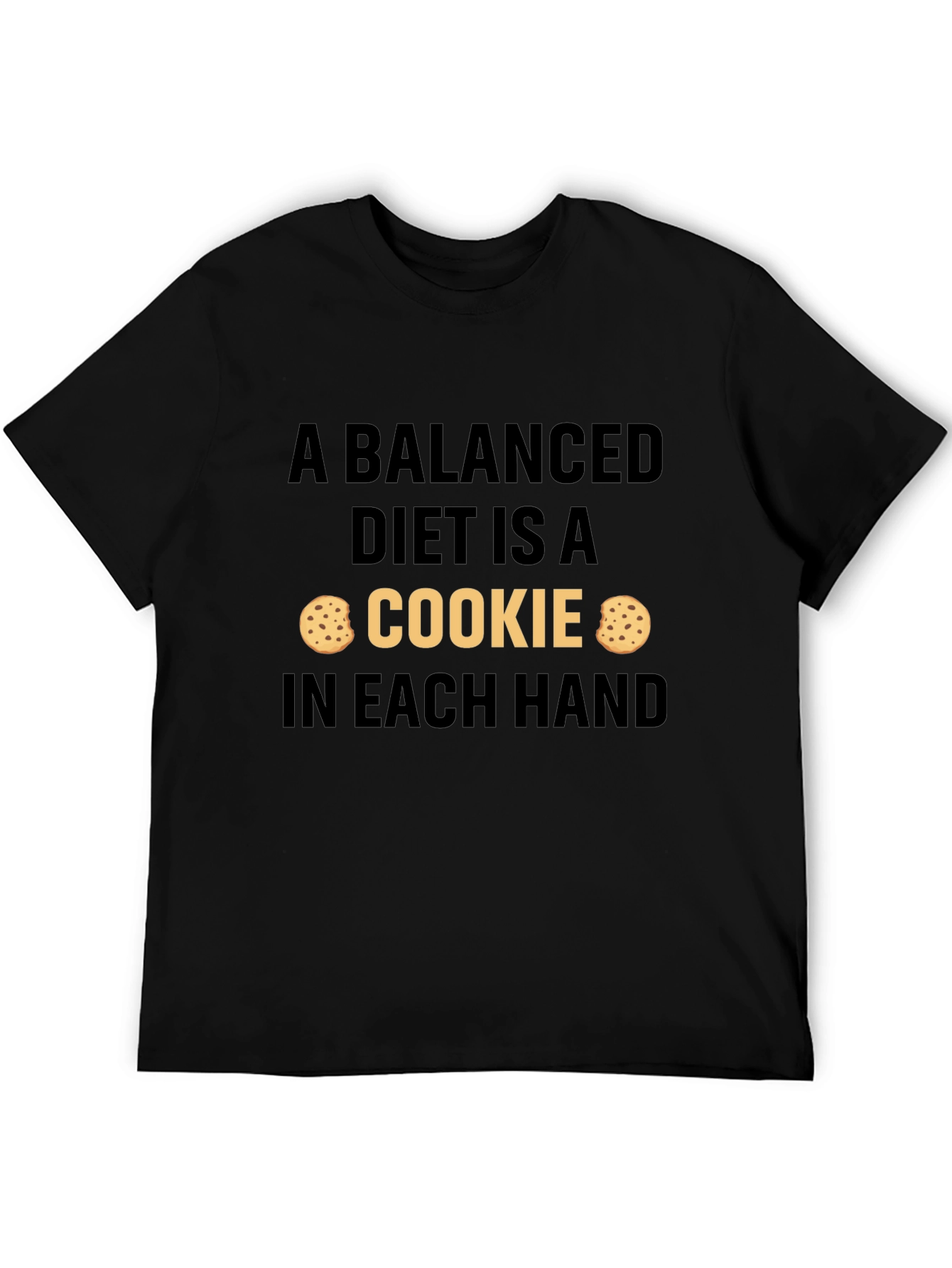 Balanced Diet Cookie T-Shirt: Funny Foodie Tee