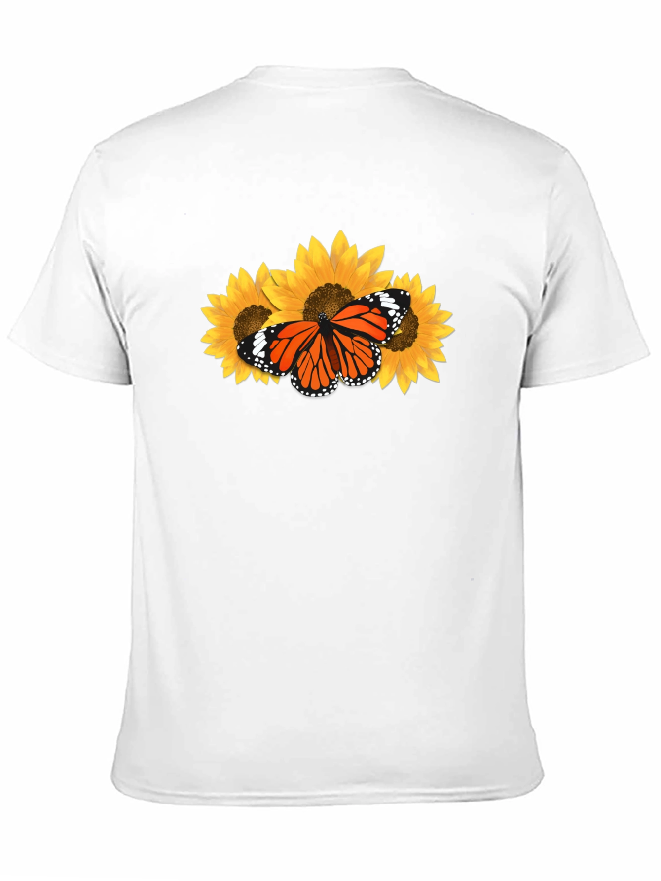 Butterfly Sunflower Graphic T-Shirt
