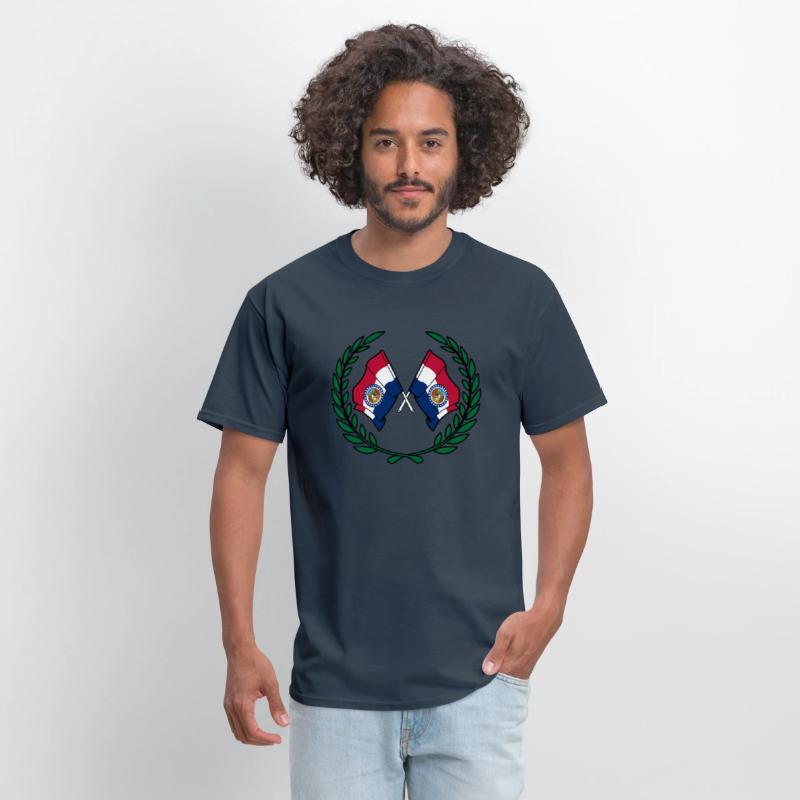 Flags USA Missouri in laurel wreath