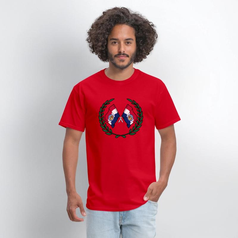 Flags USA Missouri in laurel wreath