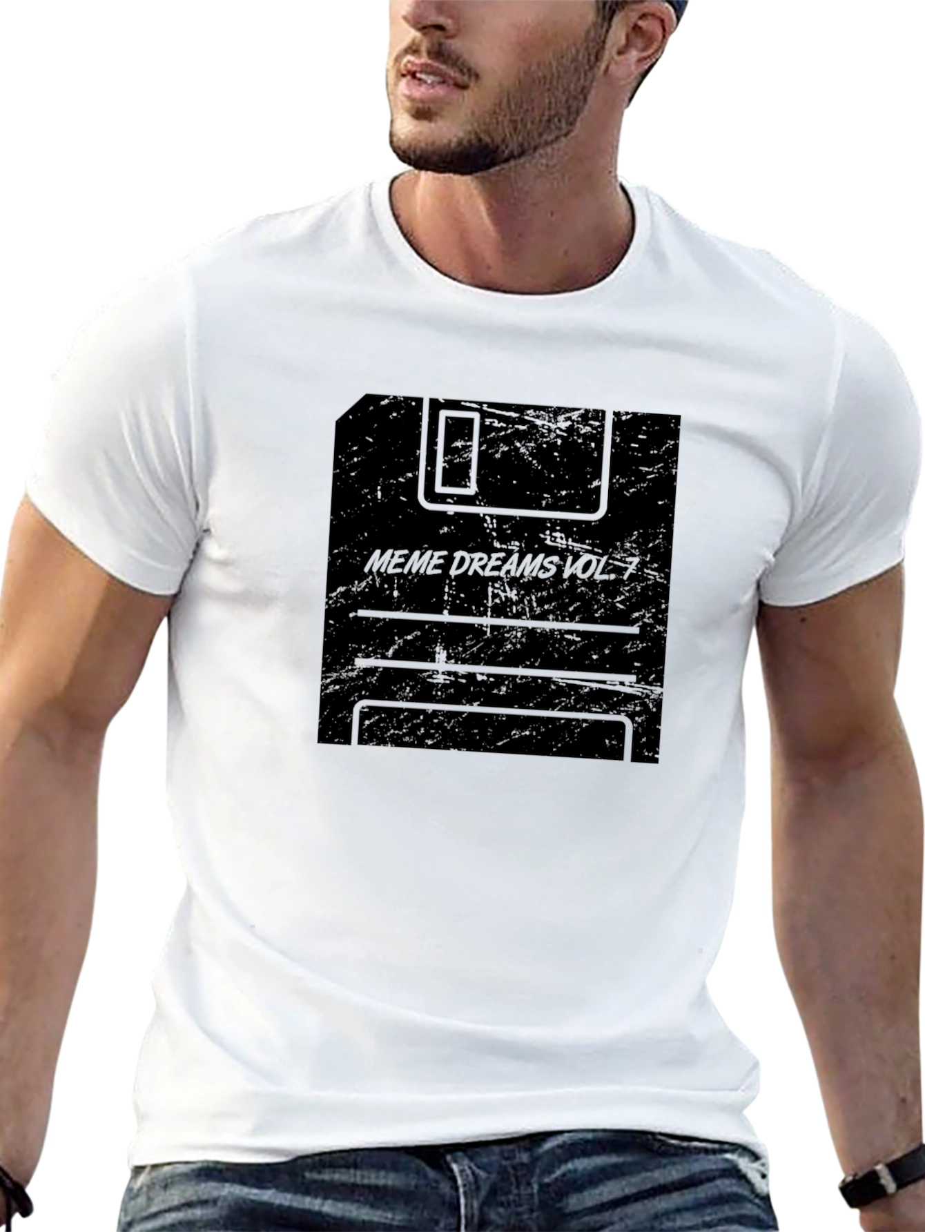 Meme Dreams Vol. 7 Floppy Disk Black T-Shirt